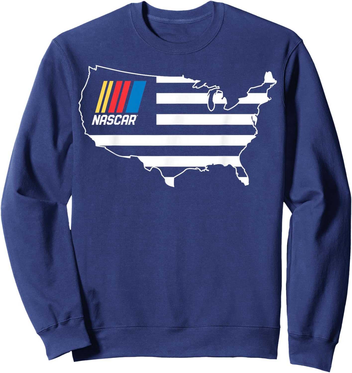 NASCAR - USA Map Sweatshirt - Sweatshirt | Navy