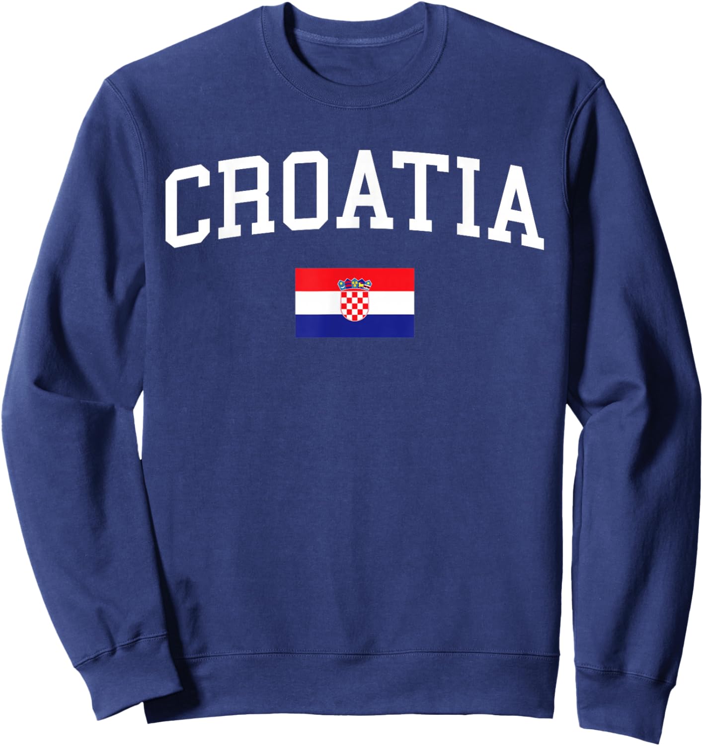 Croatian Flag Men Women Kids Croatia Sweatshirt - Sweatshirt | Navy