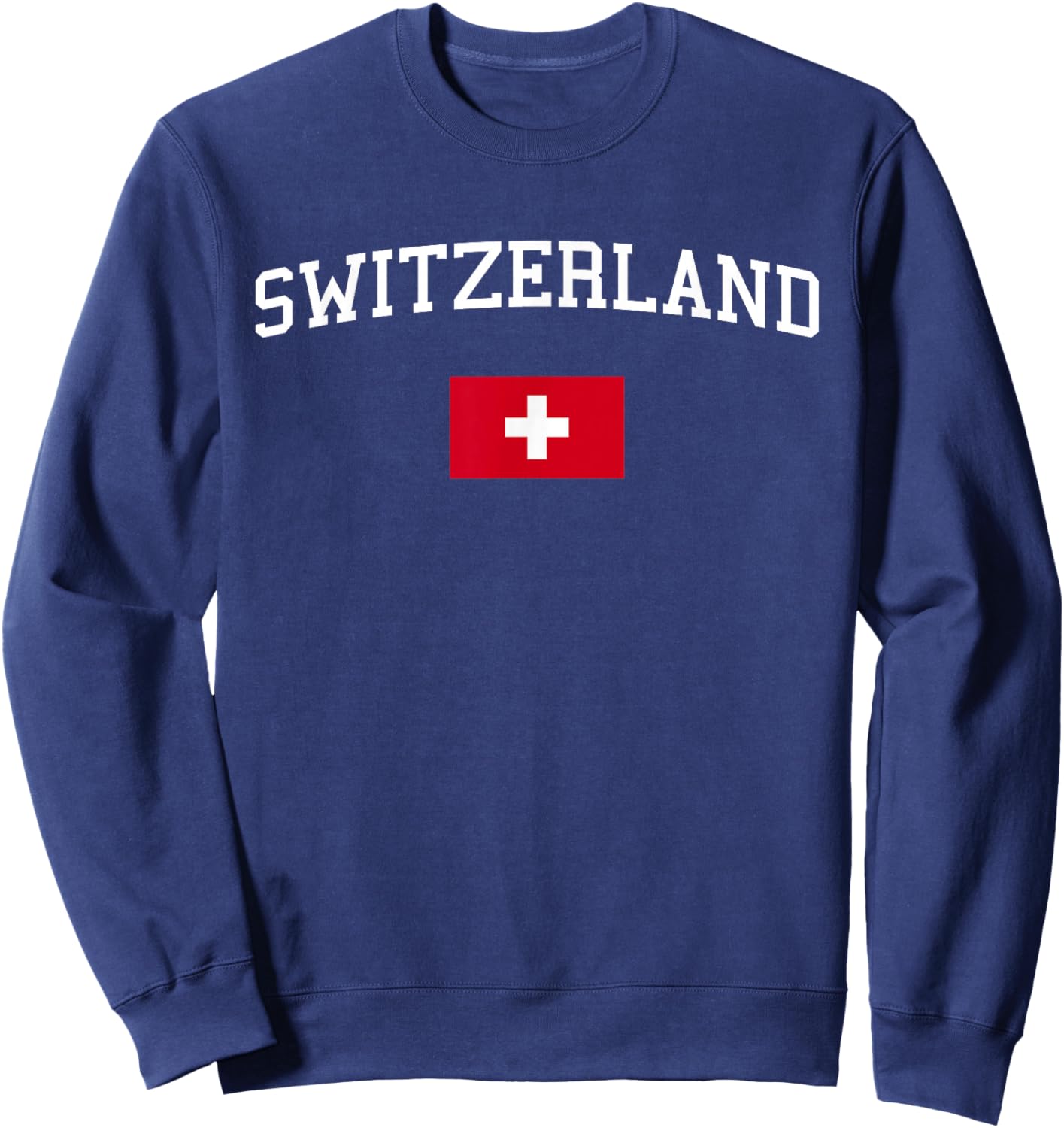 Swiss Flag Men Women Kids Switzerland Sweatshirt - Sweatshirt | Navy