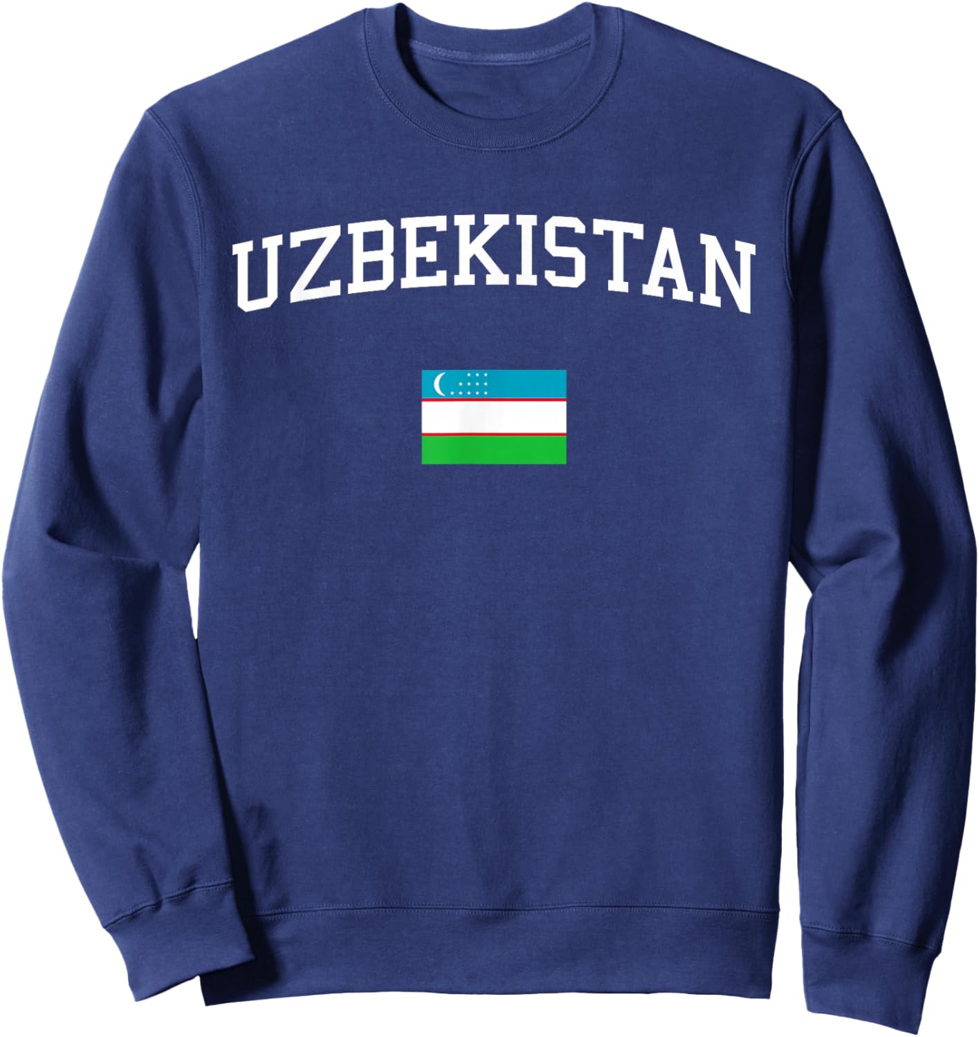 Uzbekistani Flag Men Women Kids Uzbekistan Sweatshirt - Sweatshirt | Navy