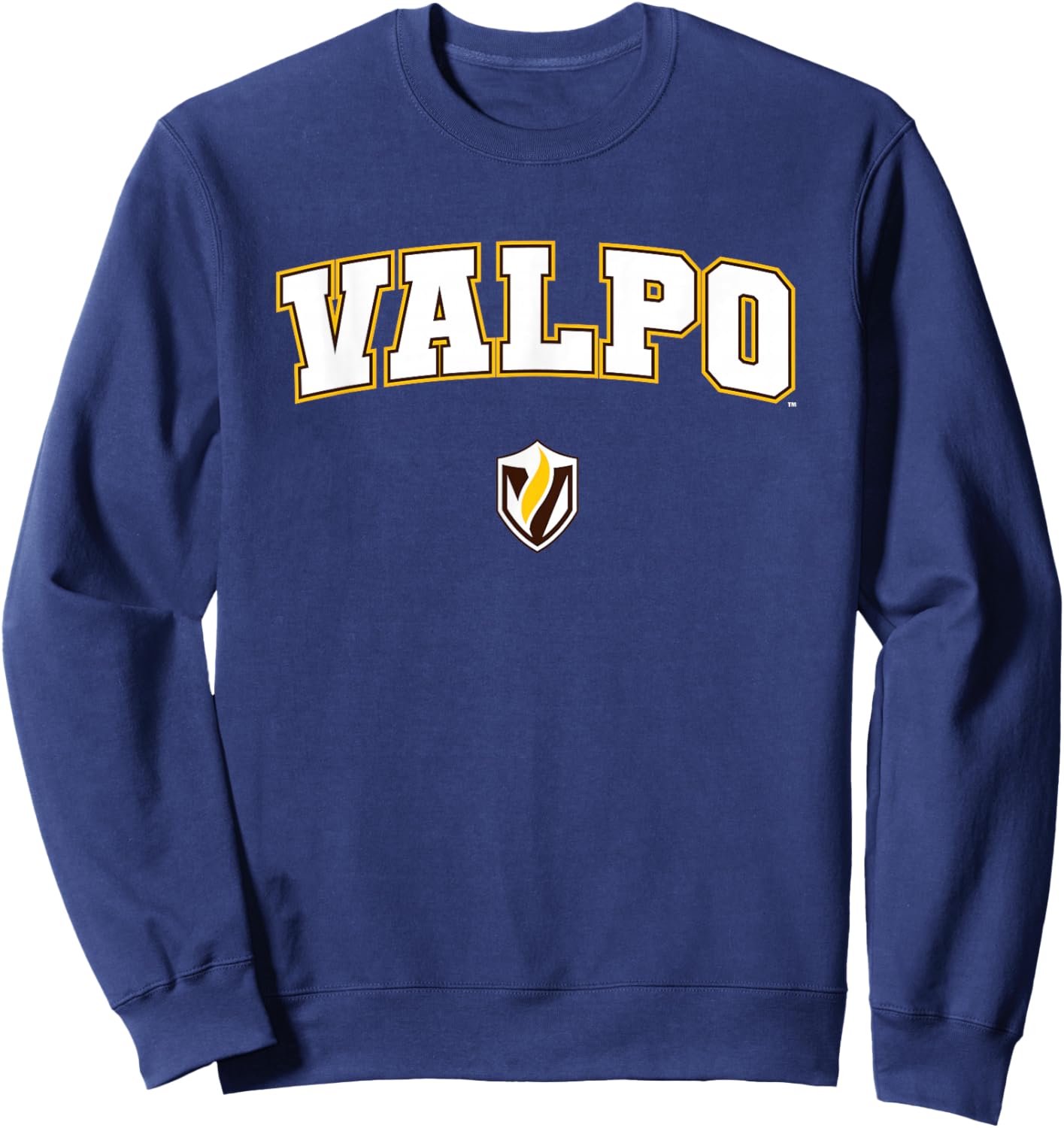 Valparaiso University Valpo Crusaders Arch Logo Sweatshirt - Sweatshirt | Navy