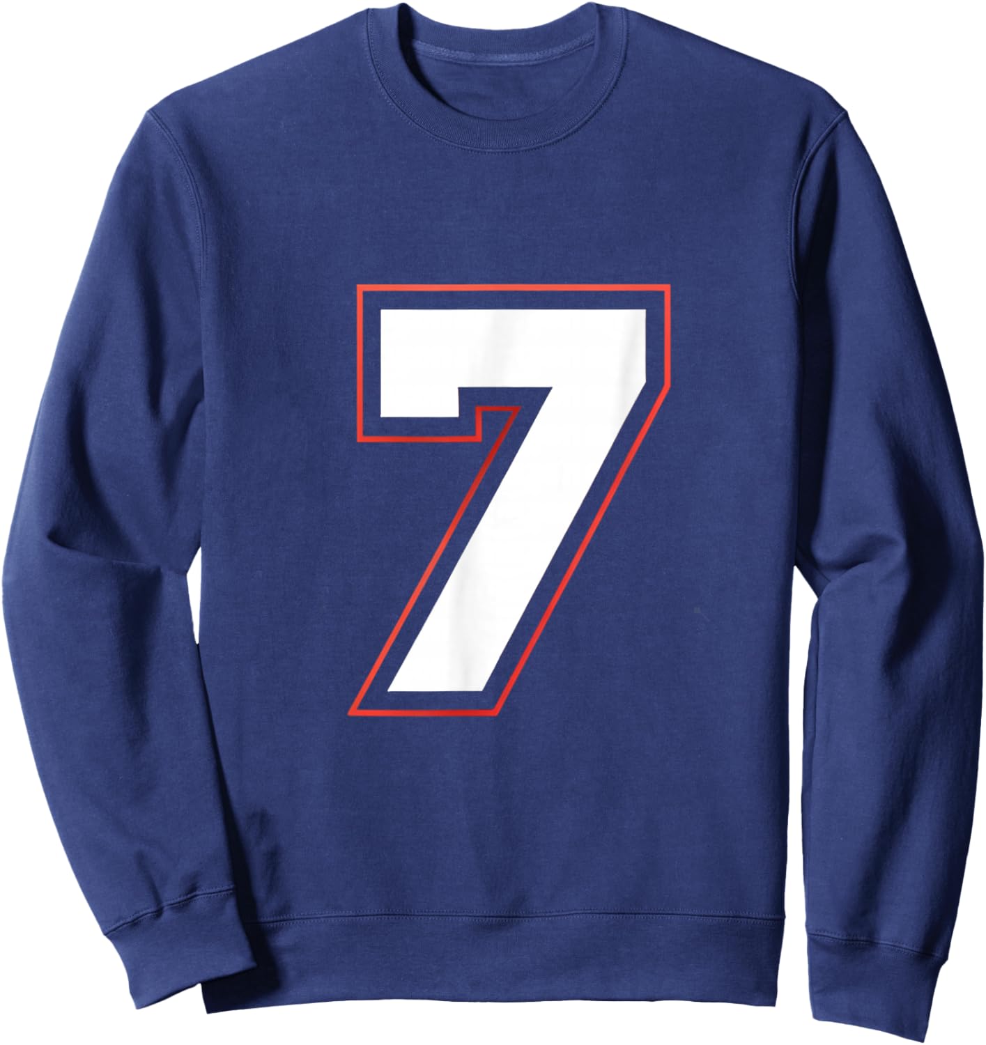 Fun Six Seven 6 7 Meme Design Sweatshirt - Sweatshirt | Navy