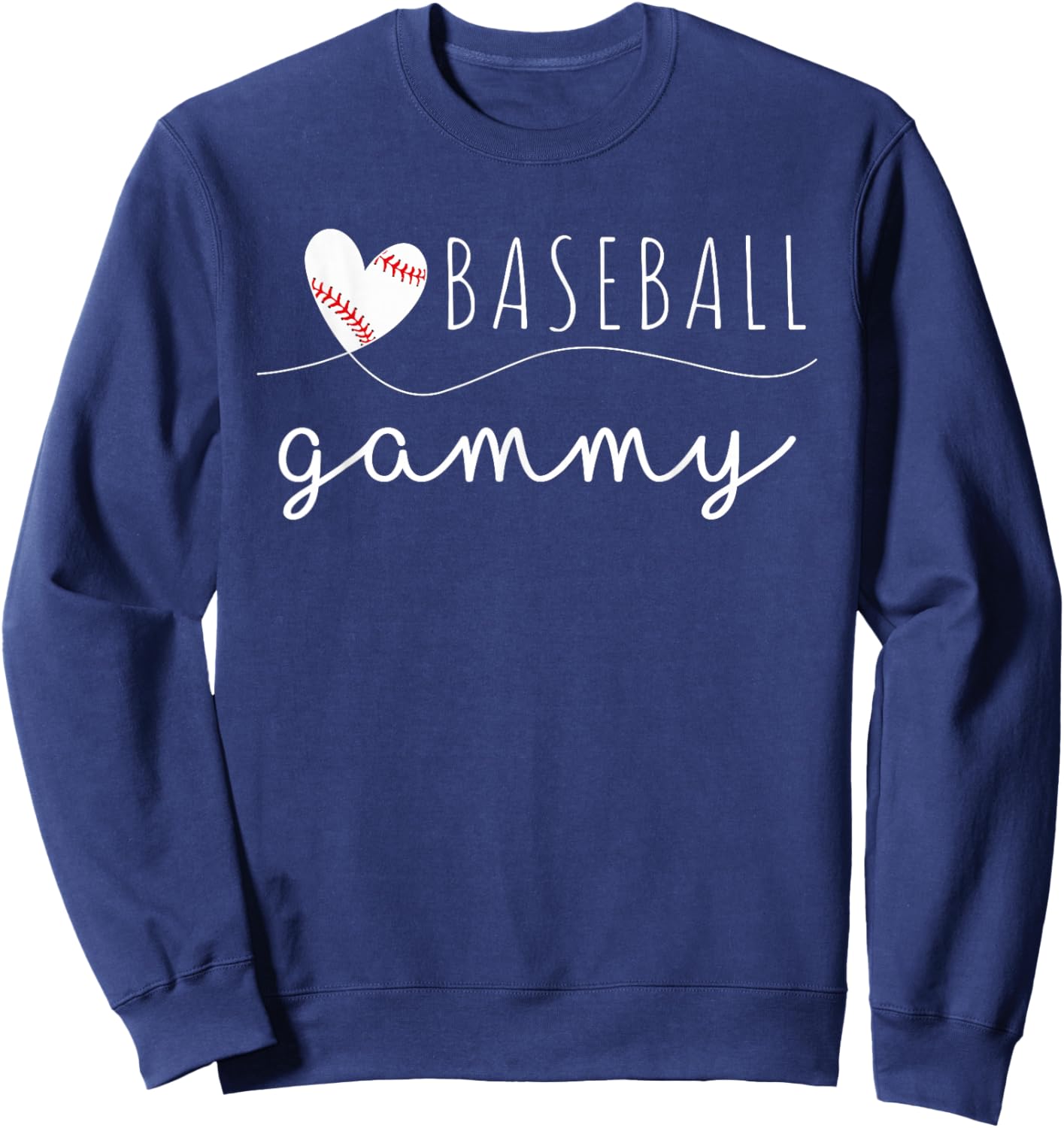 Baseball Gammy Baseball Heart Family Matching Sweatshirt - Sweatshirt | Navy