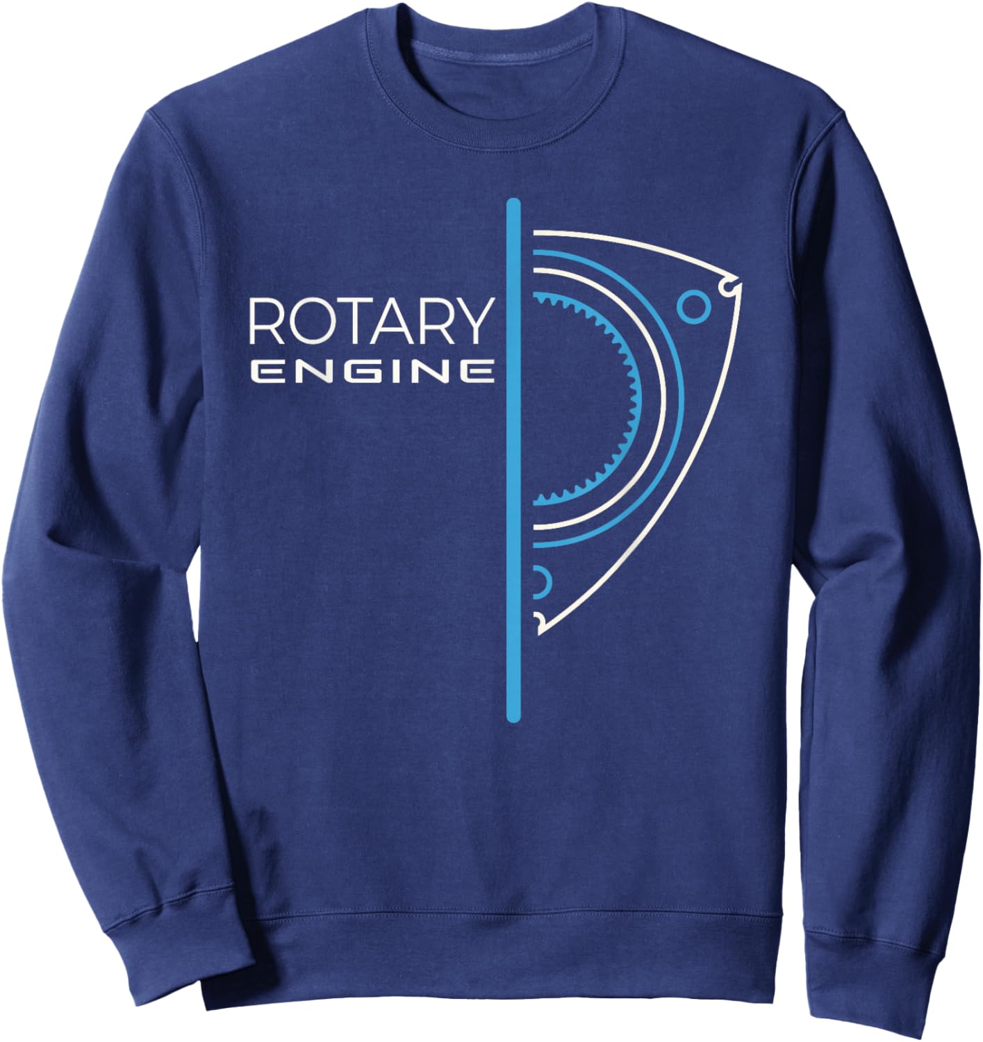 Rotary Engine Car Part Motor Lovers | Vintage Automobile Sweatshirt - Sweatshirt | Navy