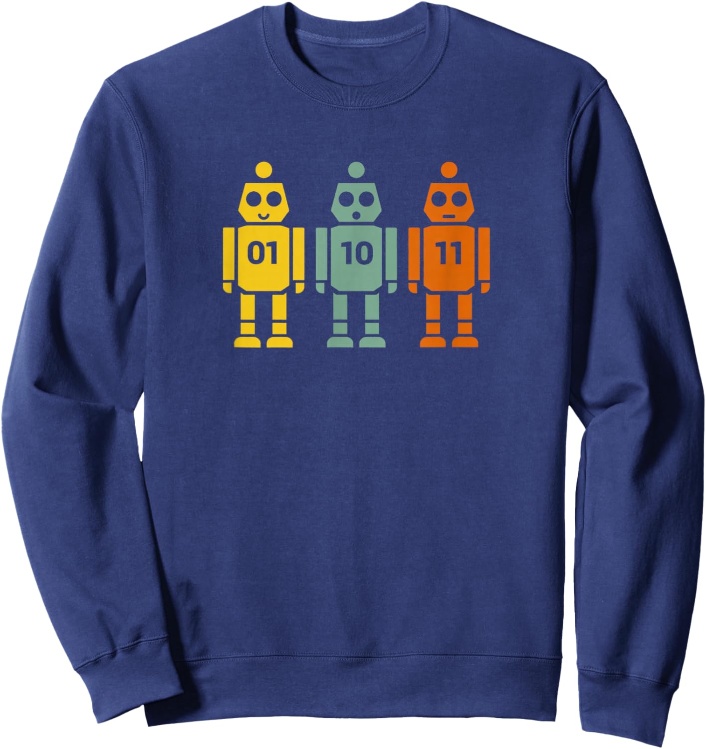 01 10 11 Robot Sweatshirt - Sweatshirt | Navy