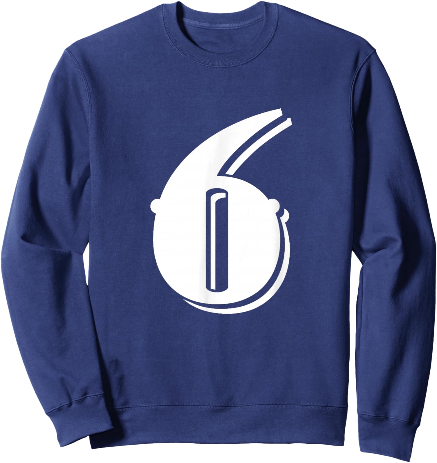 Number 6 Funny Meme Saying 6 7 Six Seven 6th Birthday 6 Year Sweatshirt - Sweatshirt | Navy