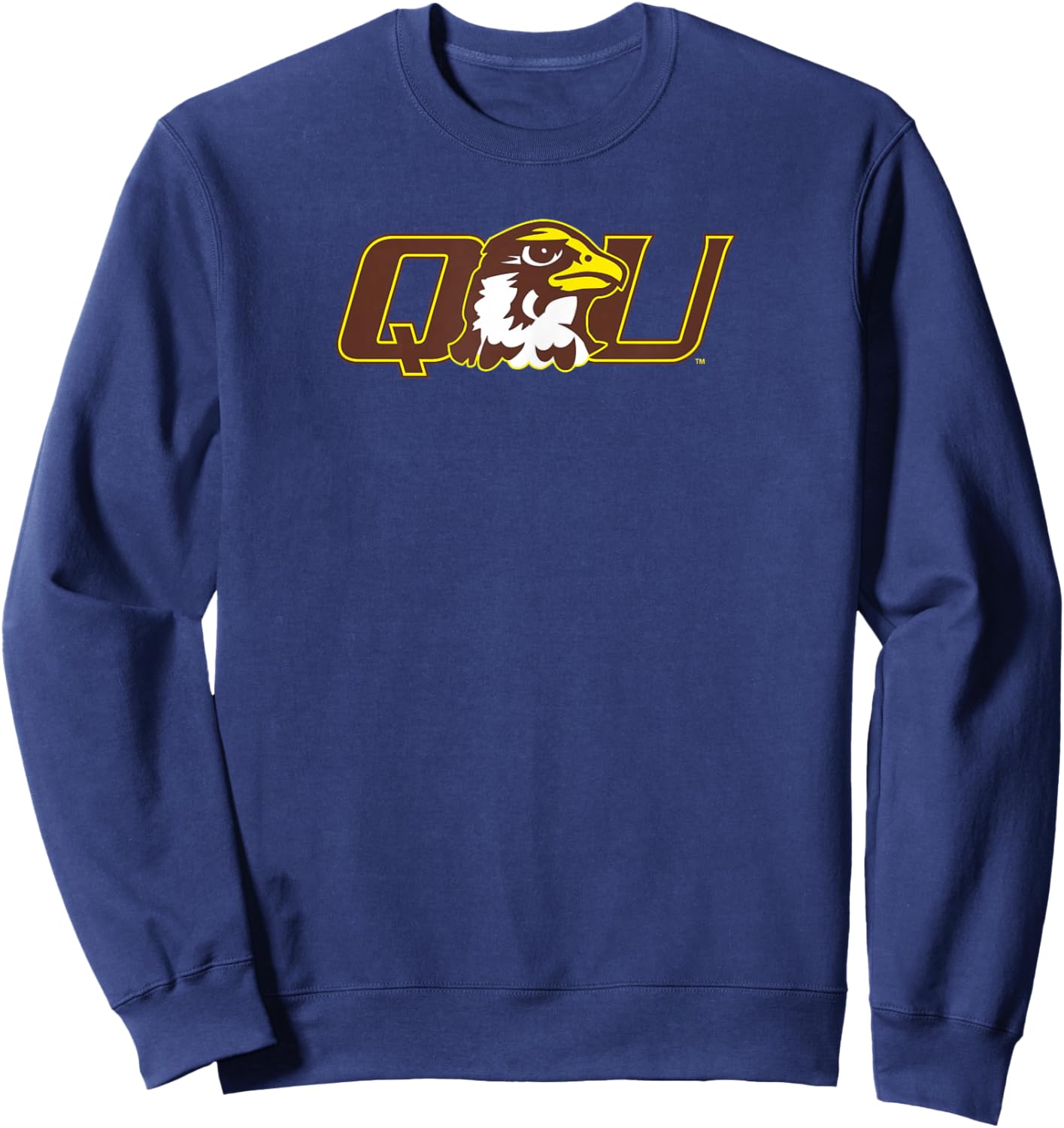 Quincy University Hawks Primary Logo Sweatshirt - Sweatshirt | Navy