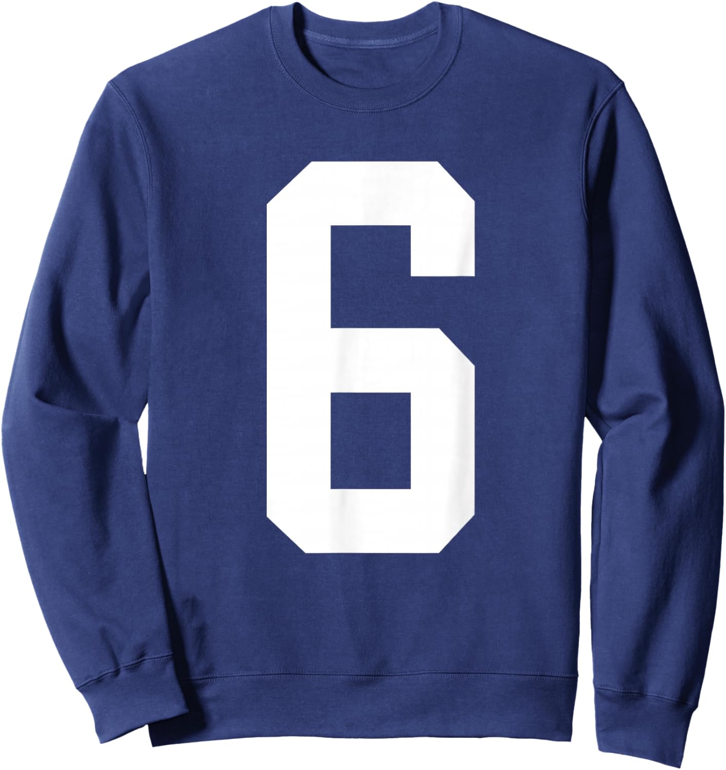 six Seven 67 Meme 6 in Front and 7 on Back (2 Sides) Sweatshirt - Sweatshirt | Navy