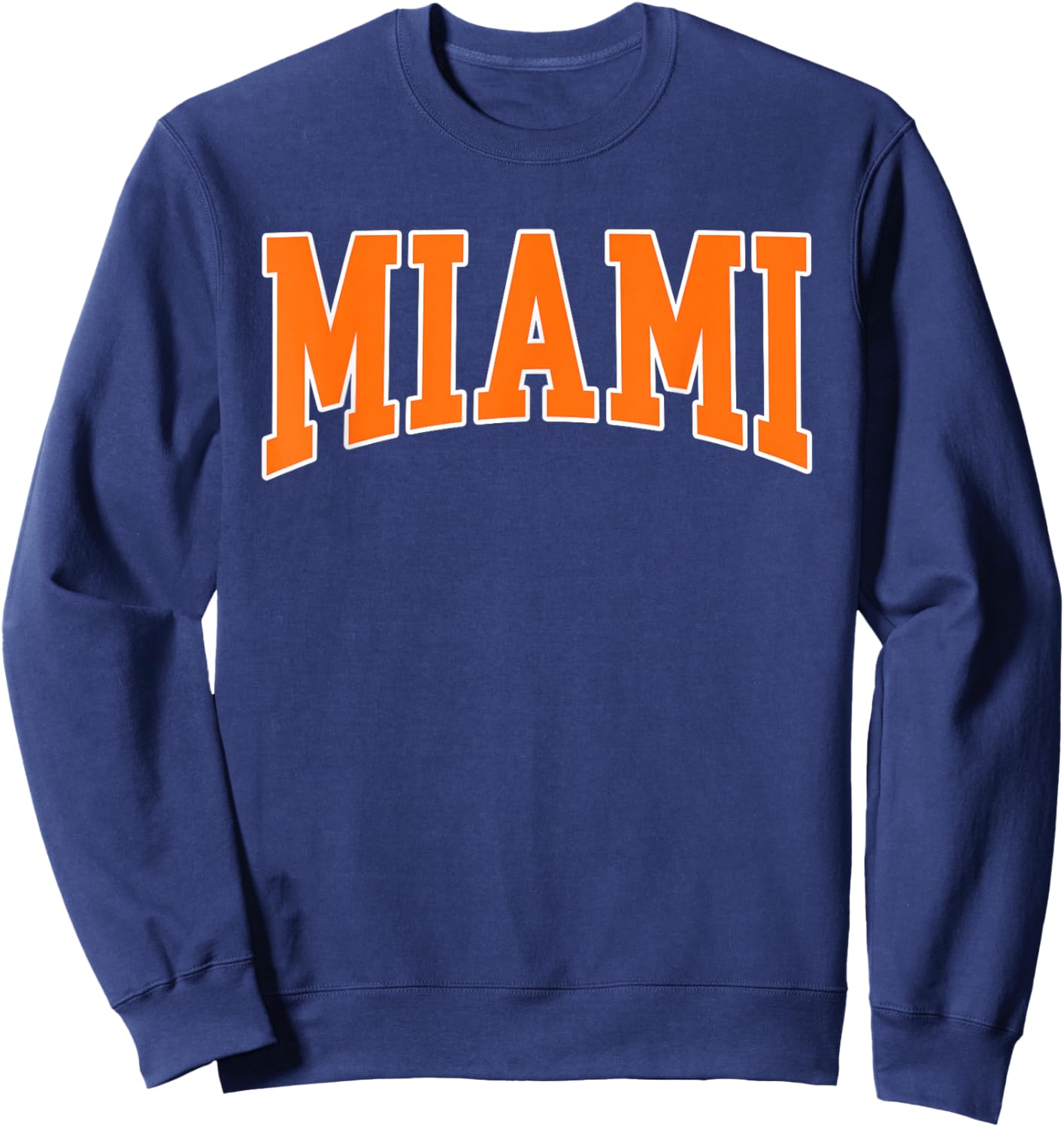 Miami - Throwback Design Print - Classic Sweatshirt - Sweatshirt | Navy