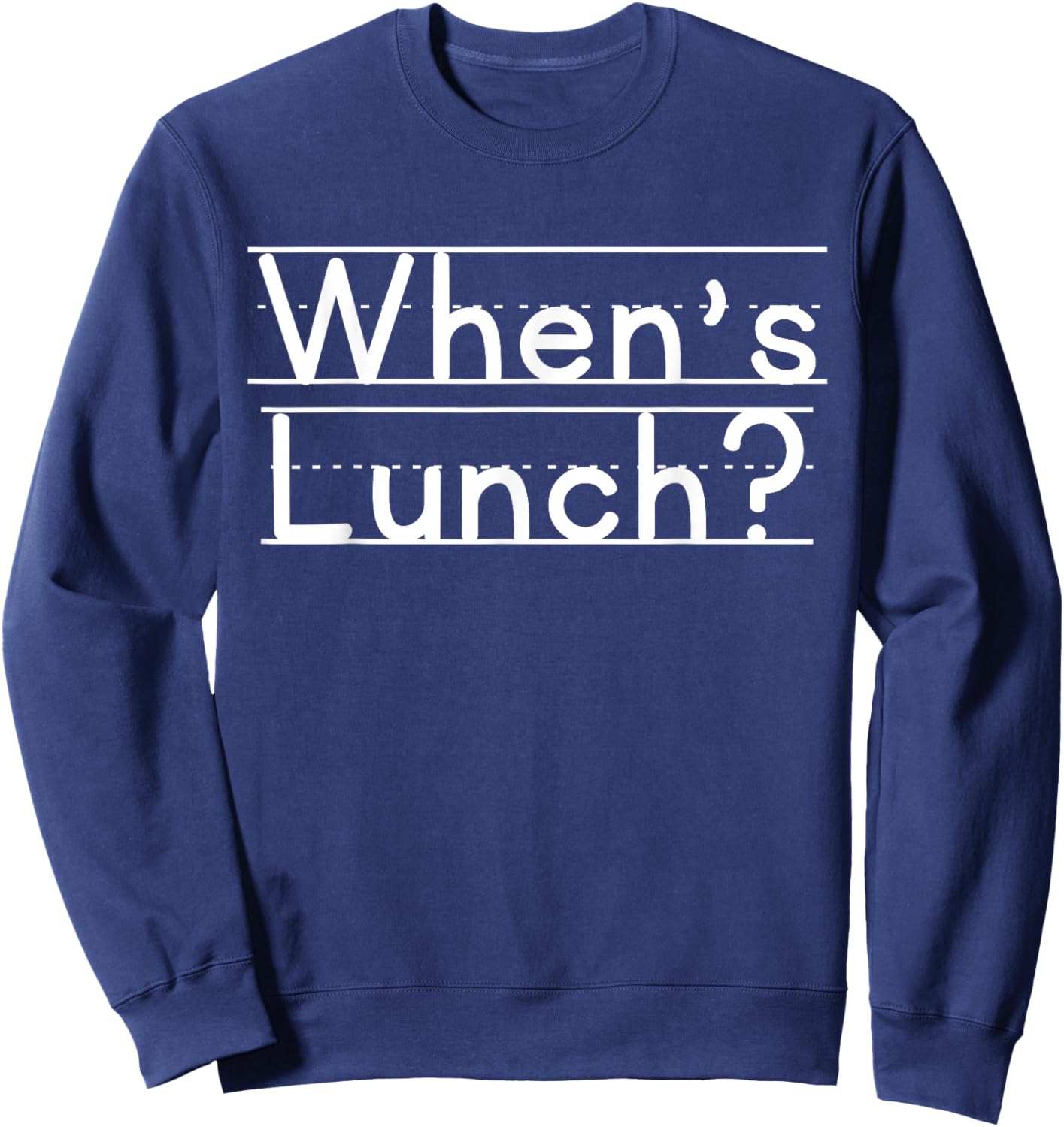 When's Lunch Sweatshirt - Sweatshirt | Navy