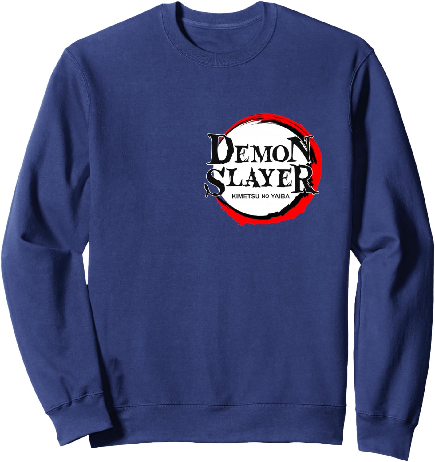 Kids Demon Slayer: Kimetsu no Yaiba Vintage Logo Sweatshirt - Sweatshirt | Navy