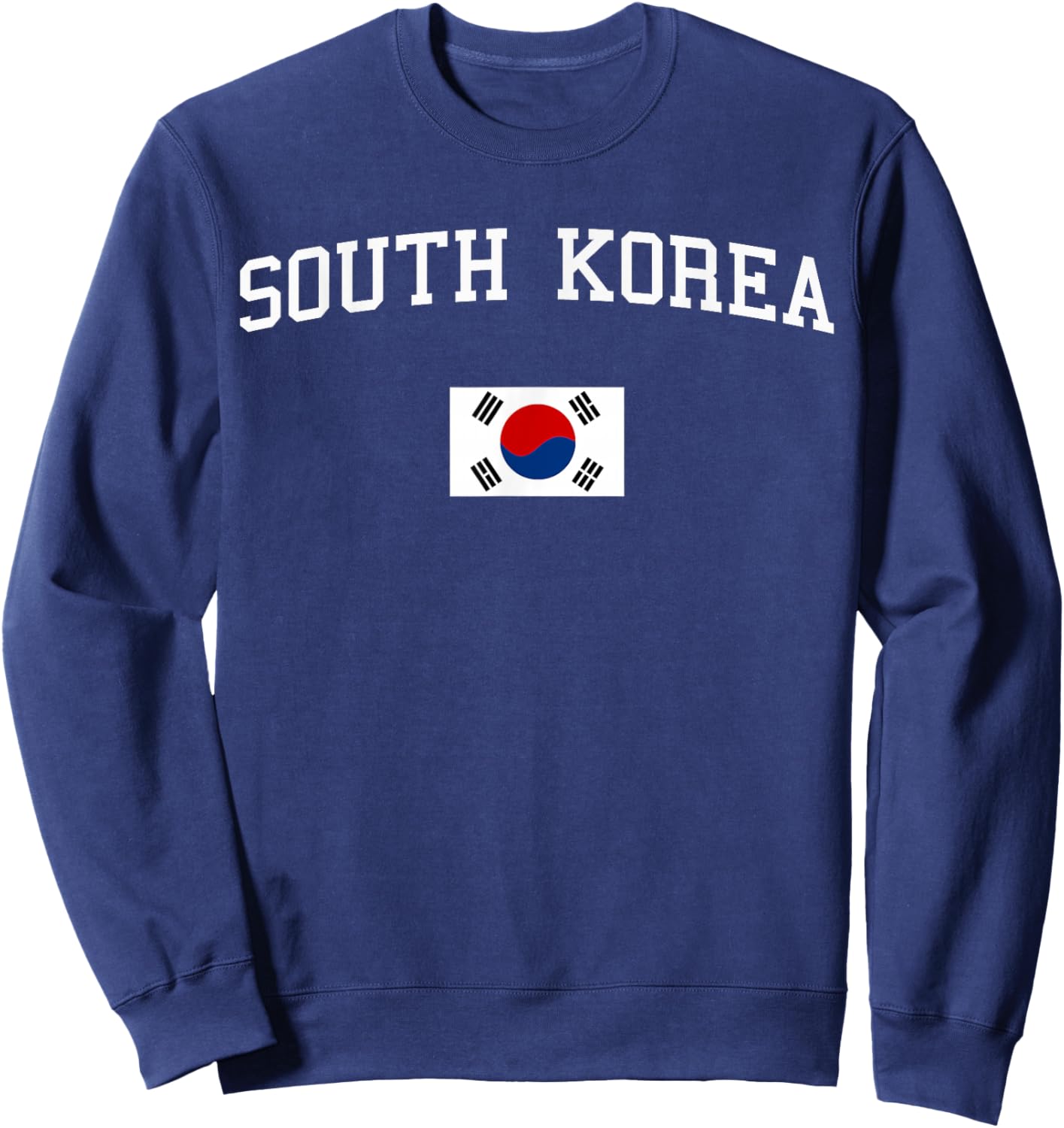 Korean Flag Men Women Kids South Korea Sweatshirt - Sweatshirt | Navy