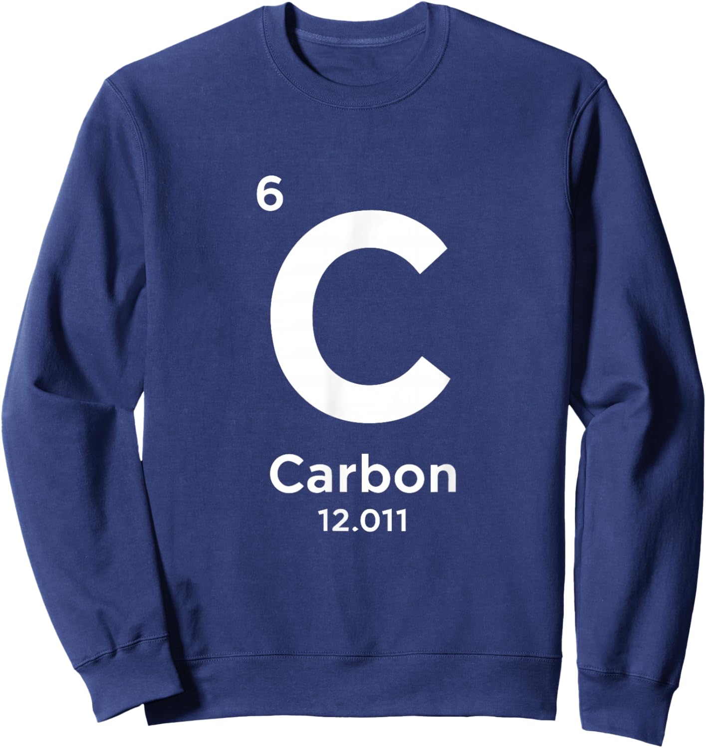 Periodic Table of Elements Carbon Element Sweatshirt - Sweatshirt | Navy