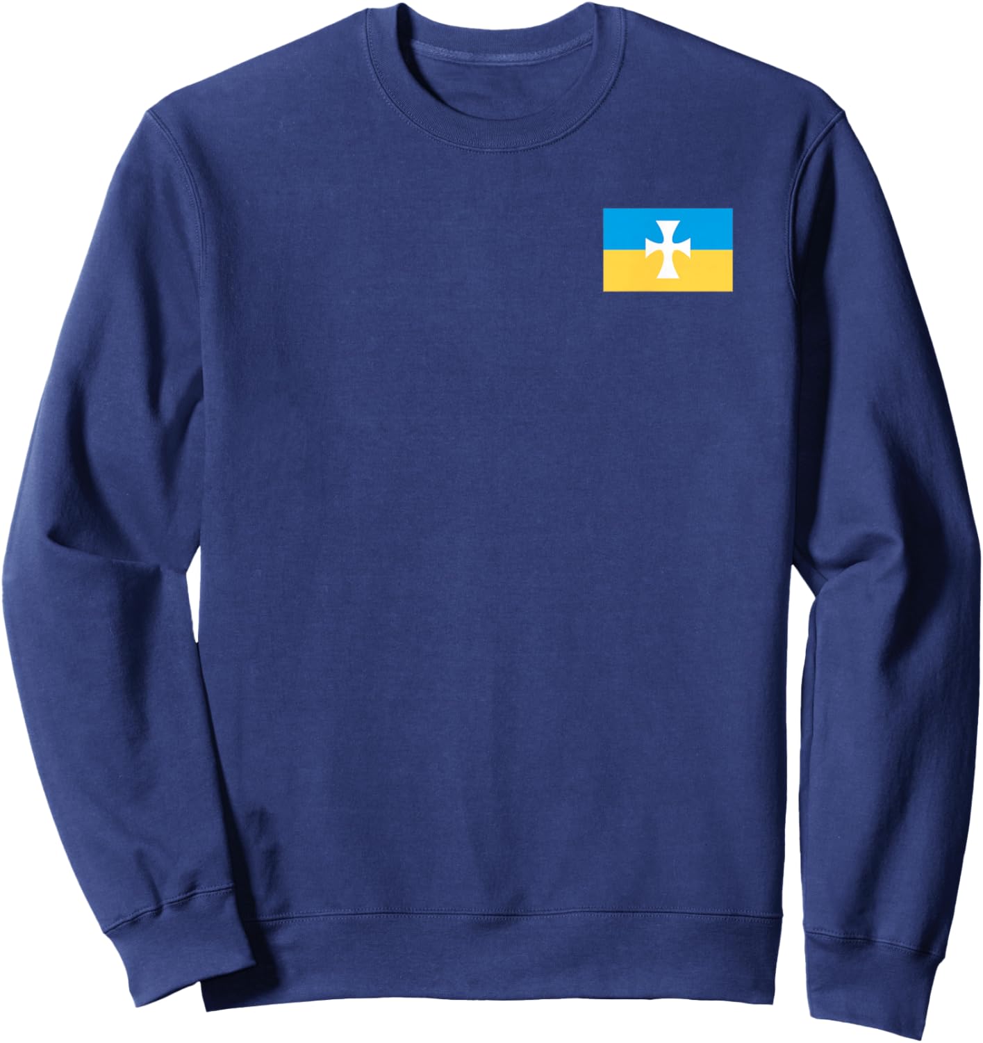 Licensed Sigma Chi Flag Left Chest Sweatshirt - Sweatshirt | Navy