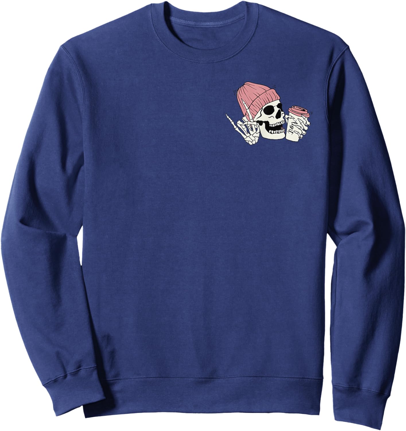 Someone's Cool Ass Aunt Cool Auntie Club Skull 2 Sides Sweatshirt - Sweatshirt | Navy