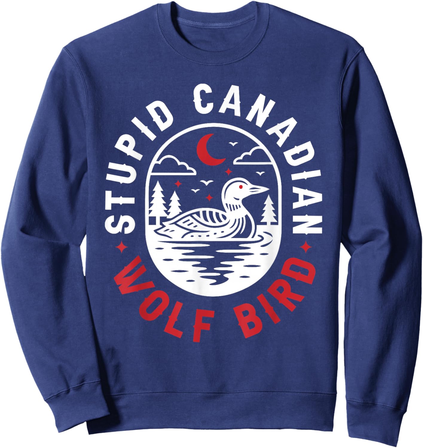 Sarcastic Loon Bird Sweatshirt - Sweatshirt | Navy