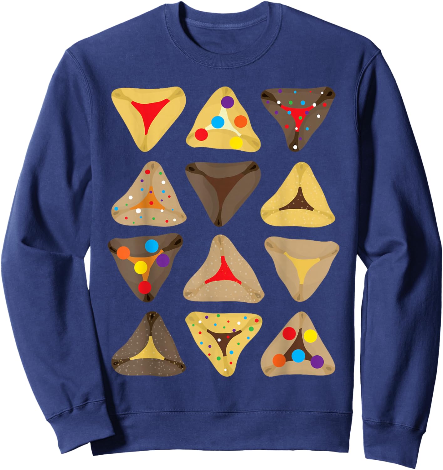 Hamantash Hamantaschen Lovers Happy Purim Jewish Holidays Sweatshirt - Sweatshirt | Navy