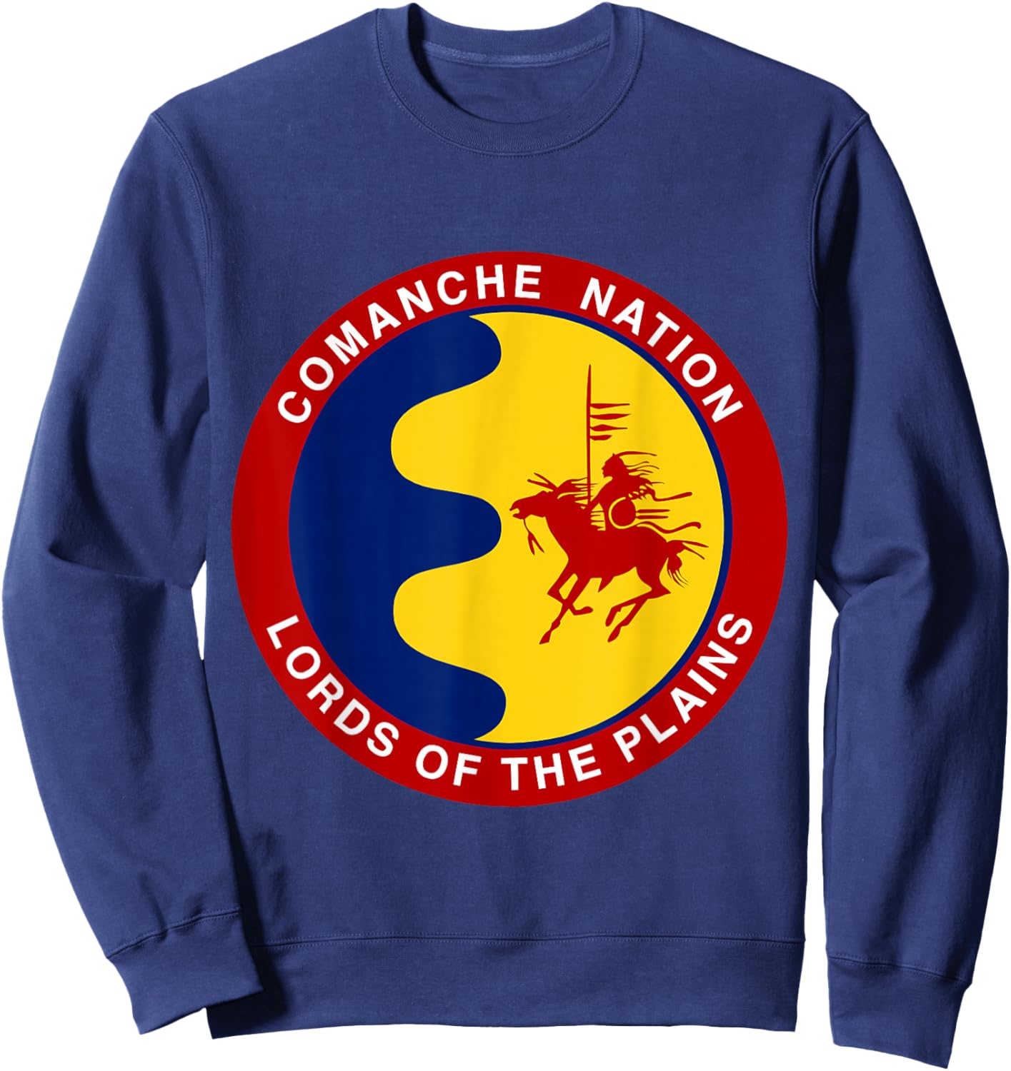 Comanche Nation Flag Sweatshirt - Sweatshirt | Navy