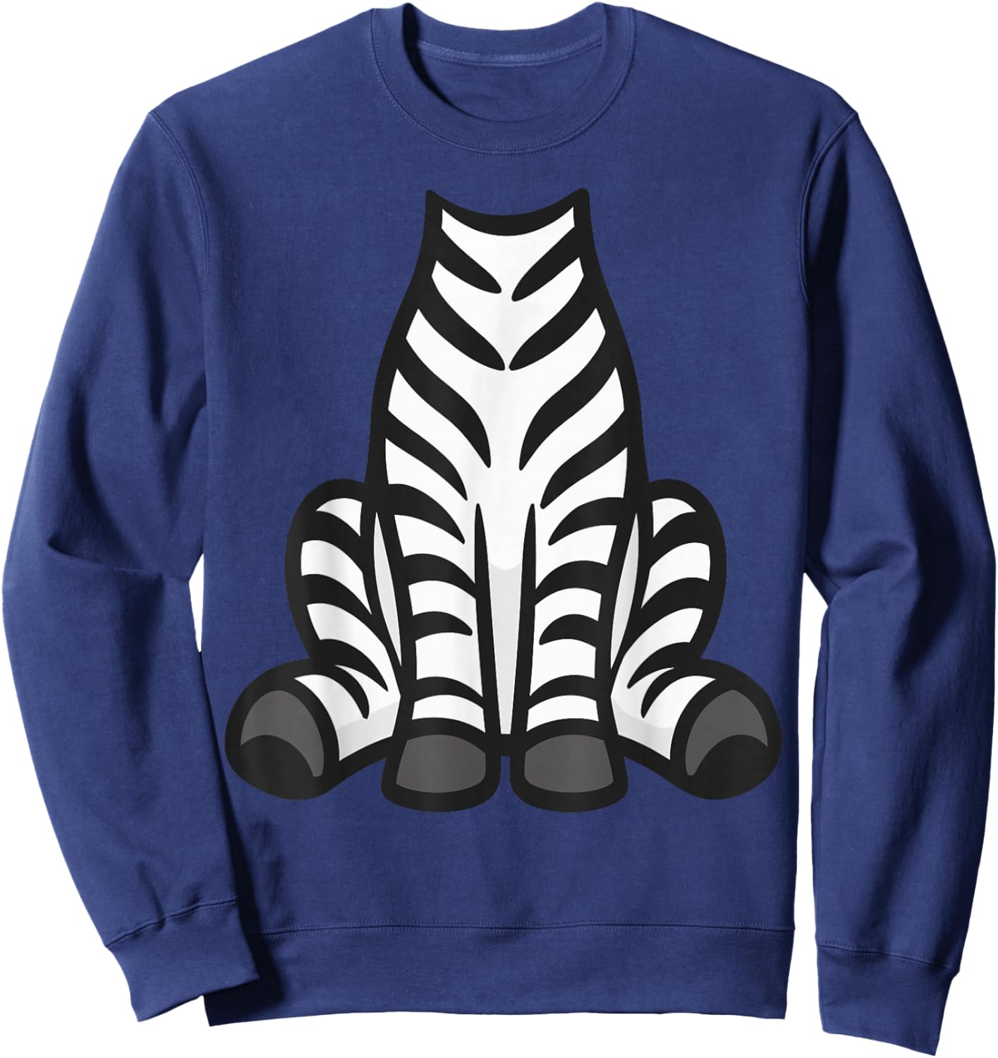 Zebra Shirt Adult Men Women Kids Zebra Costume Sweatshirt - Sweatshirt | Navy