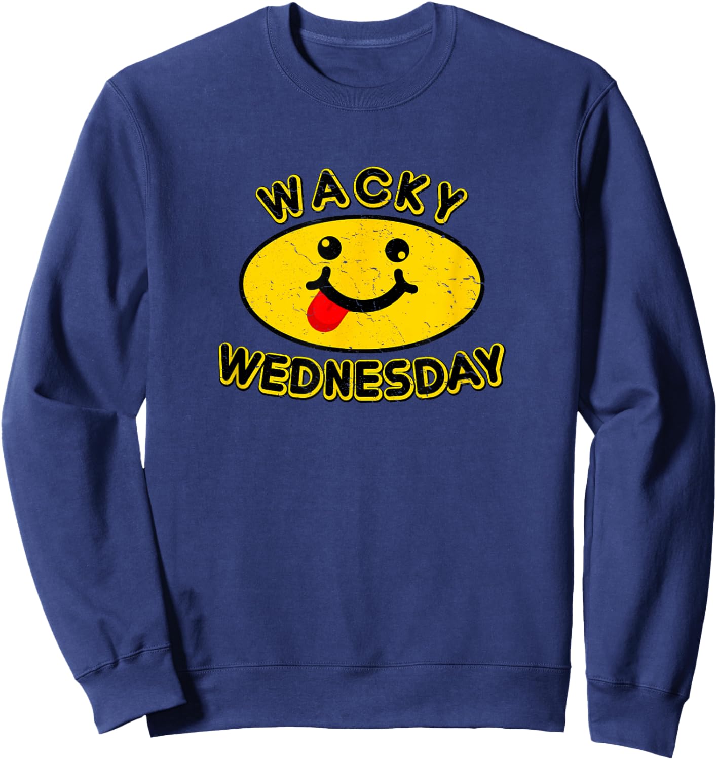 Wacky Wednesday Kids and Teachers | Mismatch Day Spirit Week Sweatshirt - Sweatshirt | Navy