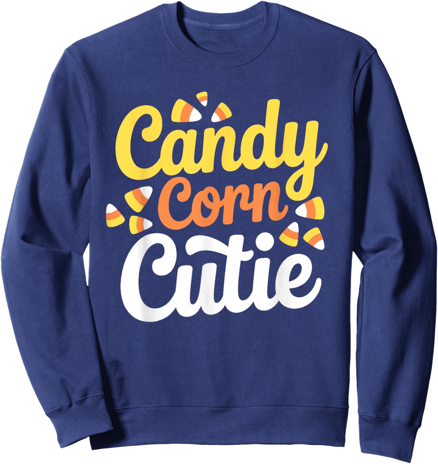 Candy Corn Cutie Cute Halloween Costume Sweatshirt - Sweatshirt | Navy
