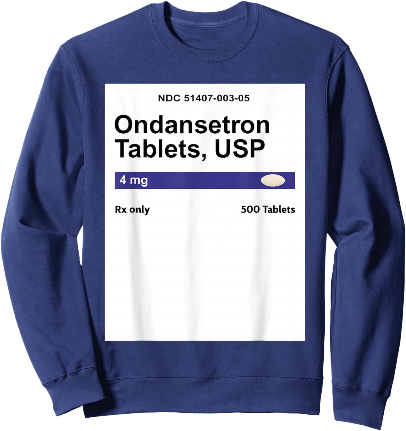 Pharmacy Medical Halloween Costume Nurse Propofol Matching Sweatshirt - Sweatshirt | Navy