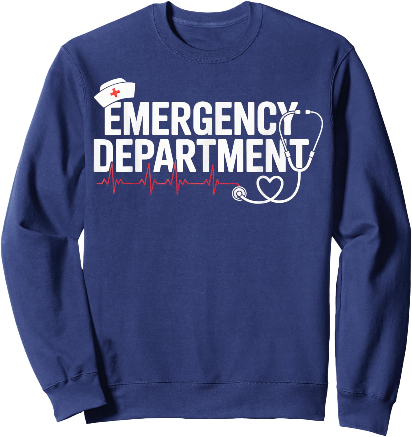Emergency Department Room ER Nurse Healthcare Nursing Week Sweatshirt - Sweatshirt | Navy