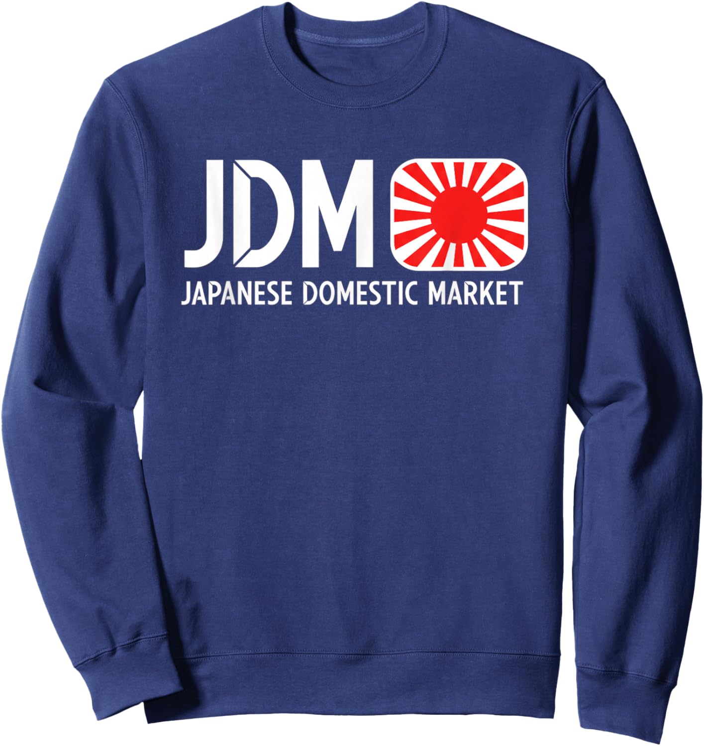 Japan JDM Japanese Domestic Market JDM Car Culture Logo Sweatshirt - Sweatshirt | Navy