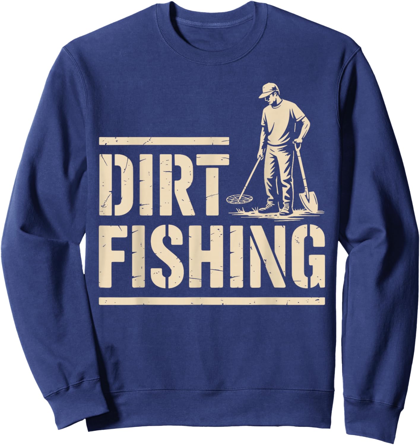 Cool Metal Detecting Art Women Adult Metal Detector Sweatshirt - Sweatshirt | Navy