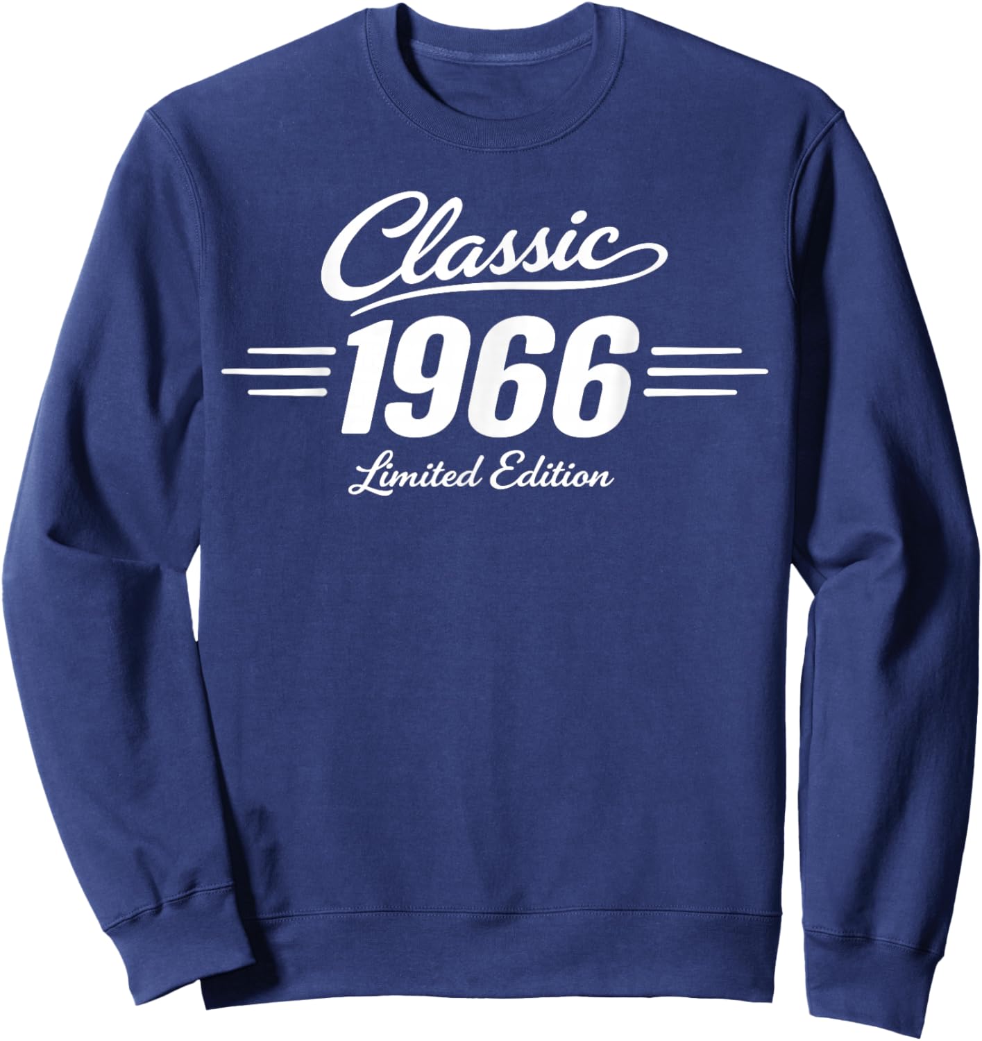 60th Birthday Man Woman 60 Years 1966 Decorative Gift Funny Sweatshirt - Sweatshirt | Navy