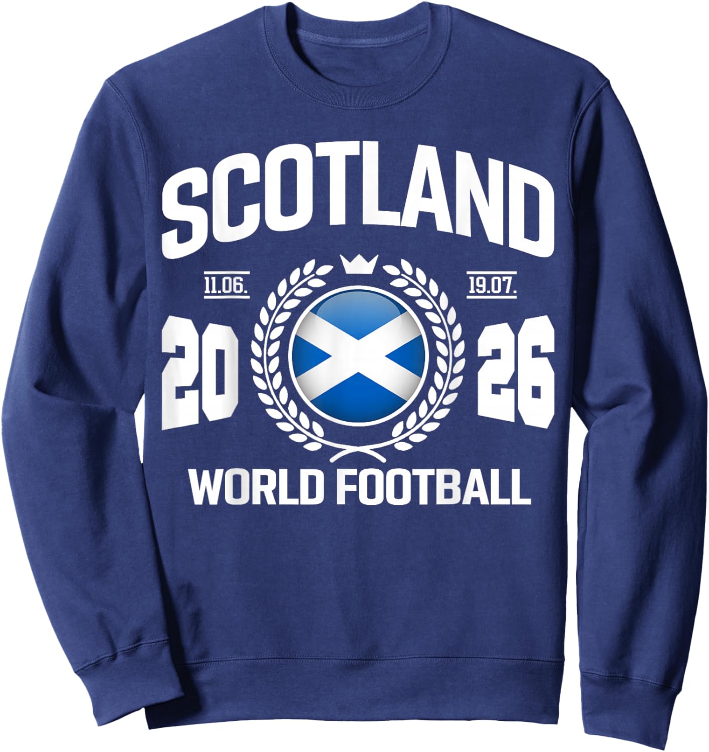 Scotland Football Supporter 2026 Badge Design Sweatshirt - Sweatshirt | Navy