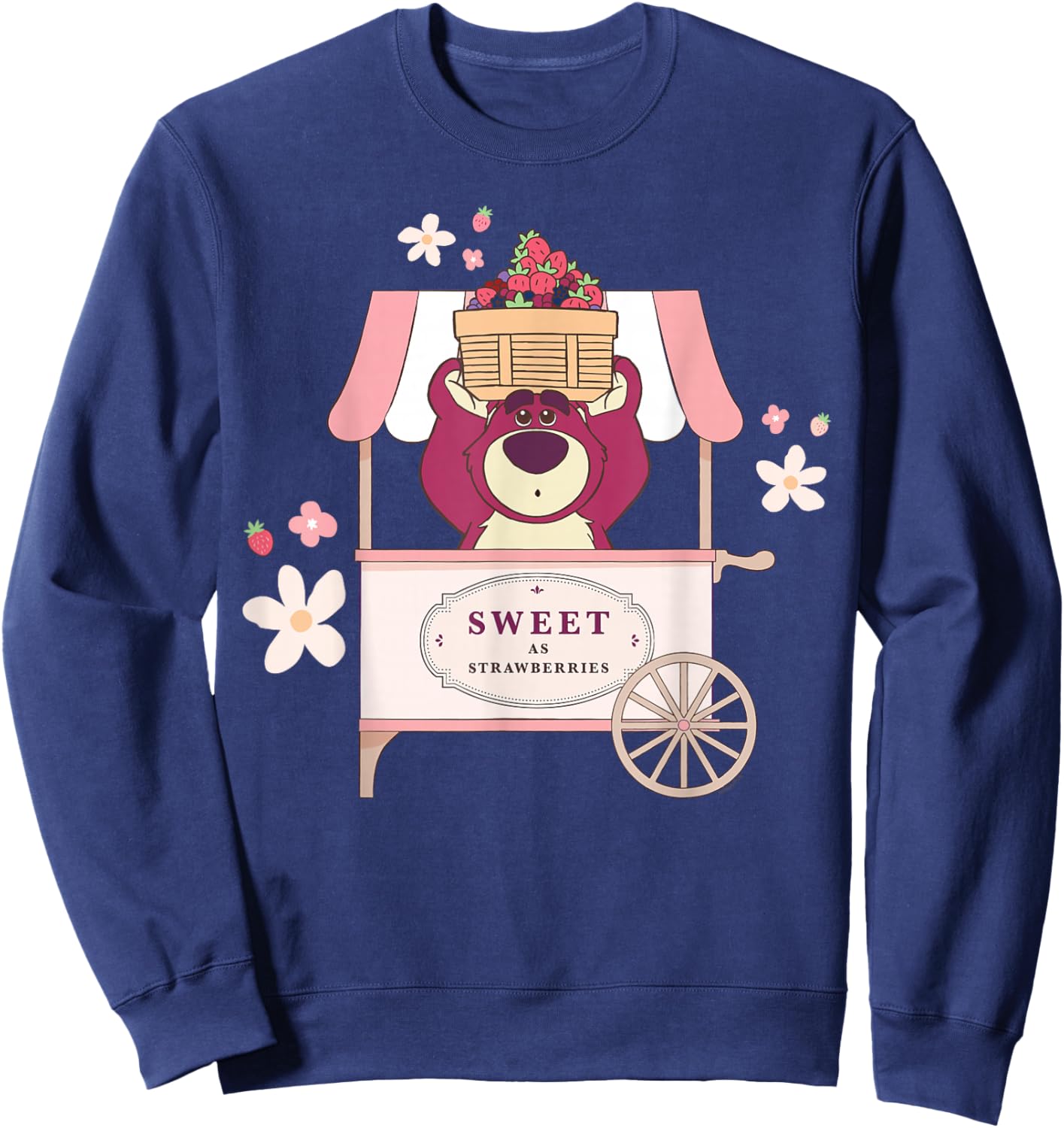 Disney & Pixar's Toy Story Lotso Sweet as Strawberries Cute Sweatshirt - Sweatshirt | Navy
