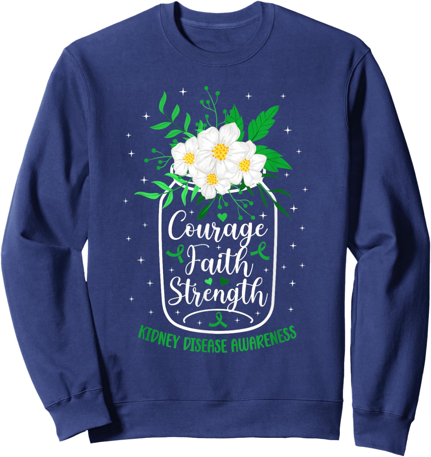 Kidney Disease Awareness Kidney Disease Survivor Sweatshirt - Sweatshirt | Navy