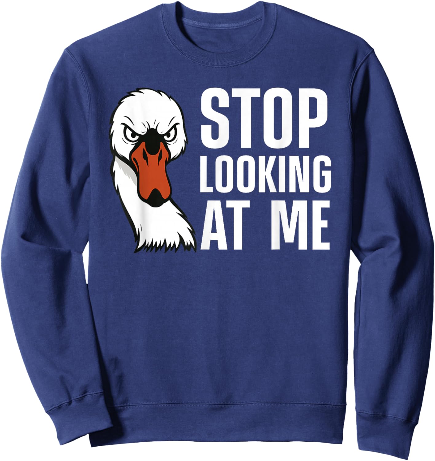 Swan Art Women Swan Lover Waterfowl Animal Swan Sweatshirt - Sweatshirt | Navy