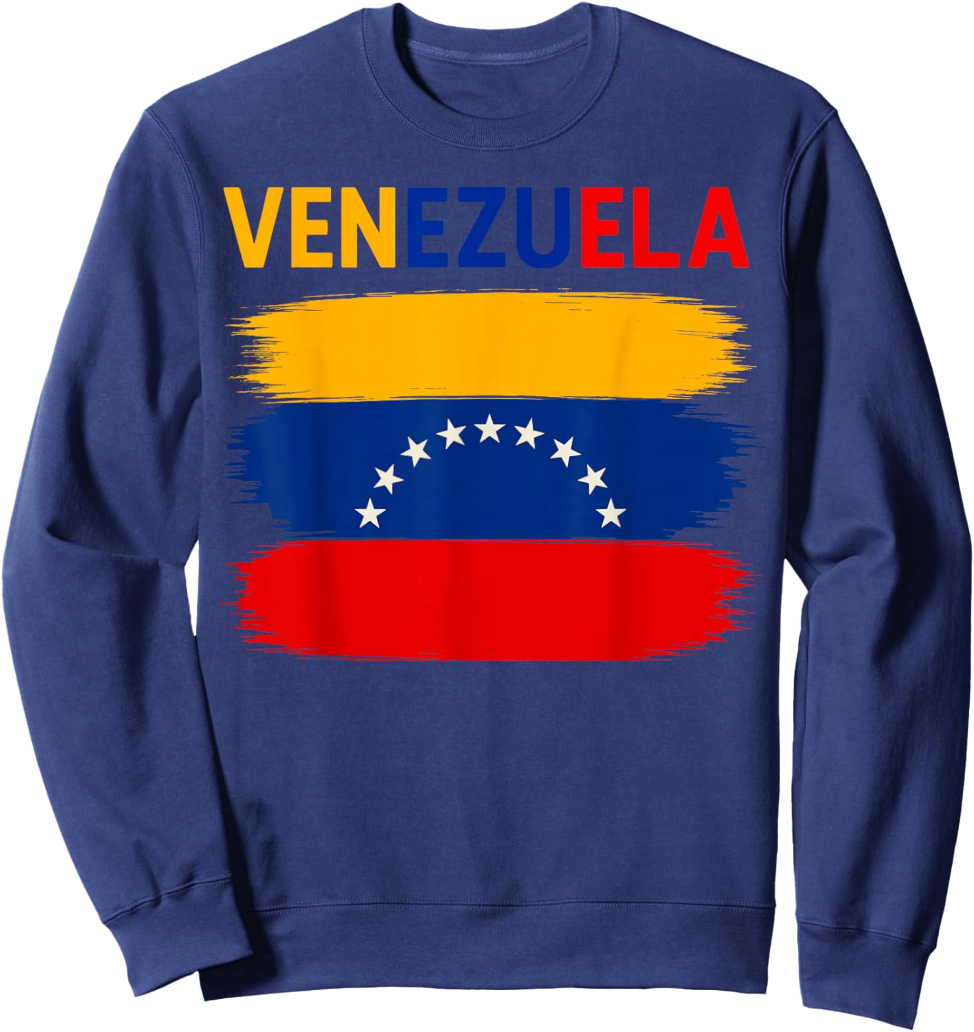 Venezuela Flag Vacation Venezuelan Sweatshirt - Sweatshirt | Navy
