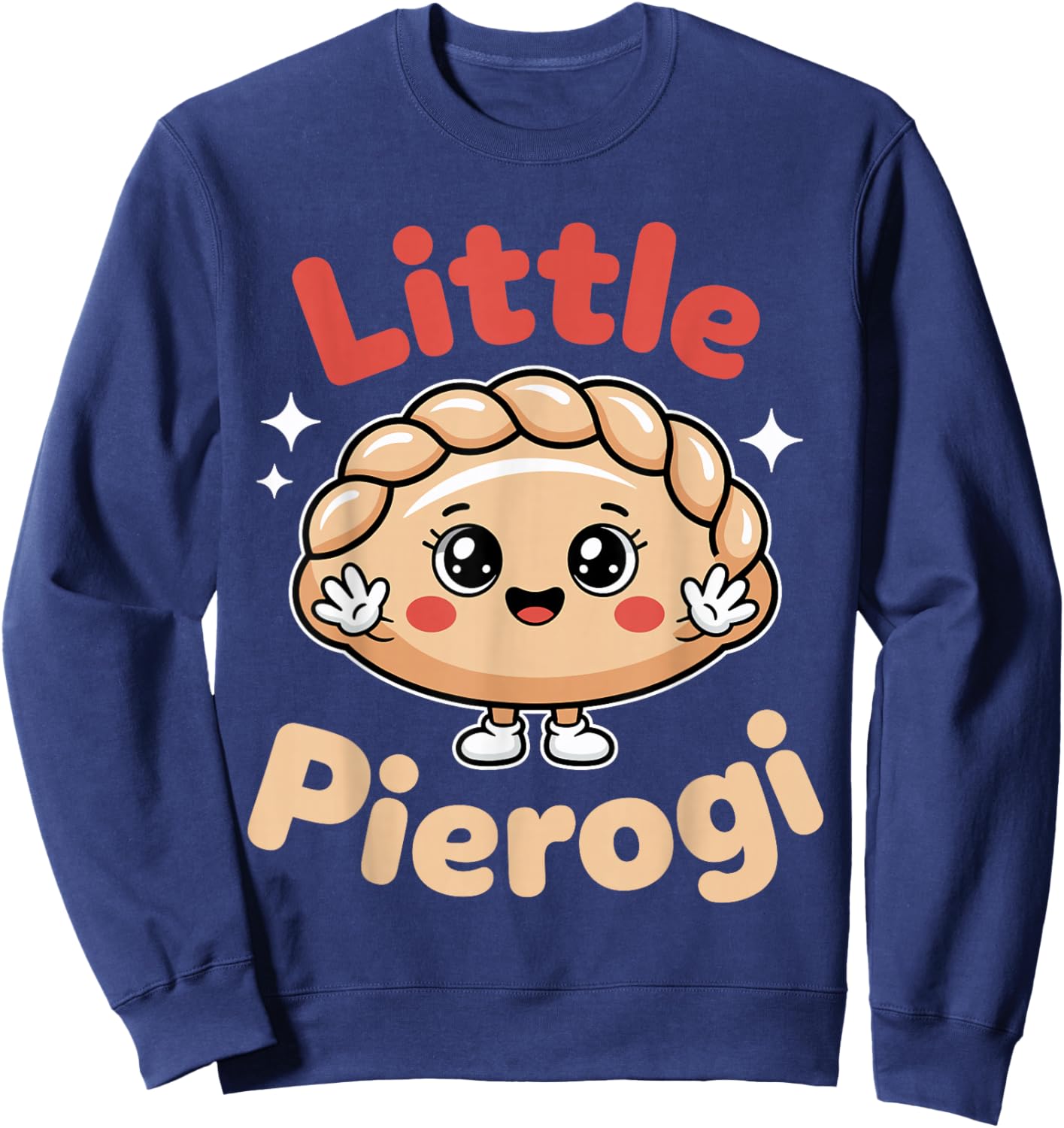 Little Pierogi Kids Polish Food Dyngus Day Sweatshirt - Sweatshirt | Navy
