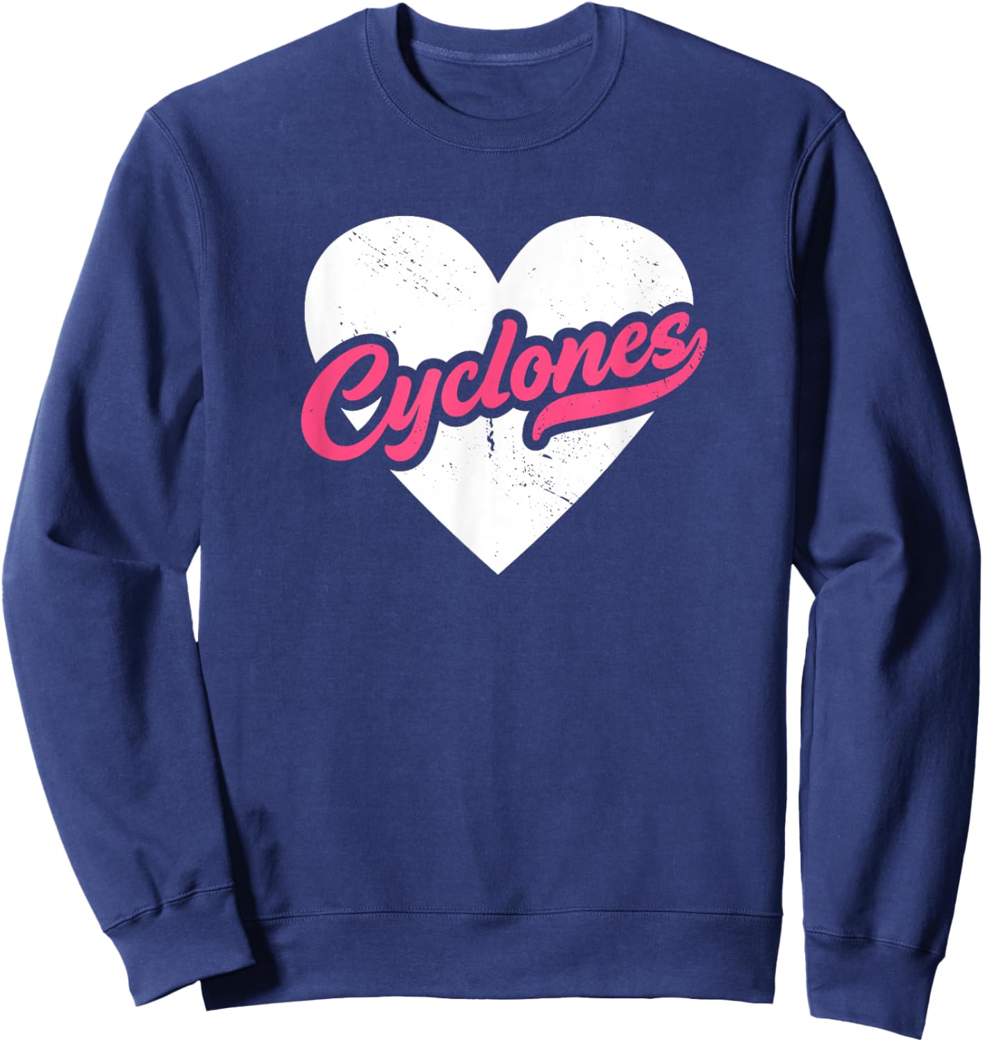 Vintage Cyclones School Spirit Go Cyclones Love Sweatshirt - Sweatshirt | Navy