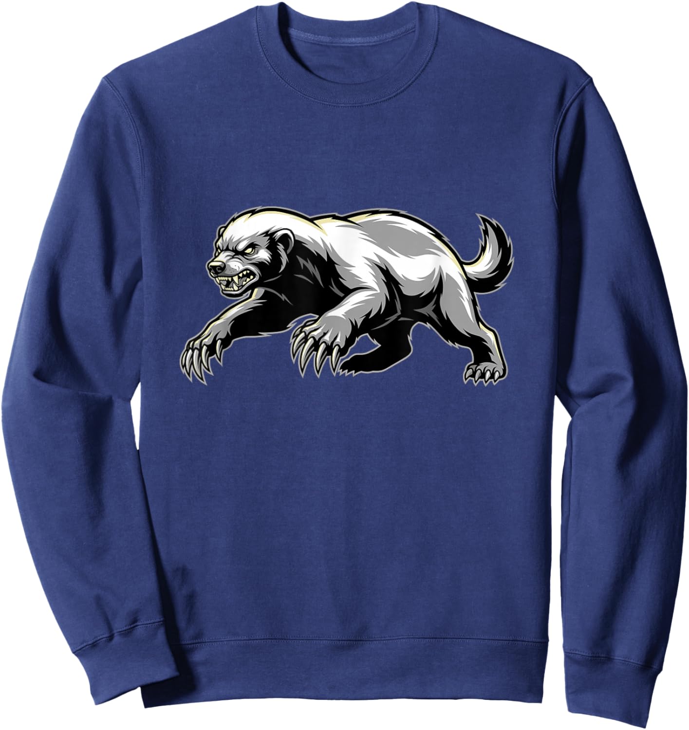 Angry Honey Badger Sweatshirt - Sweatshirt | Navy