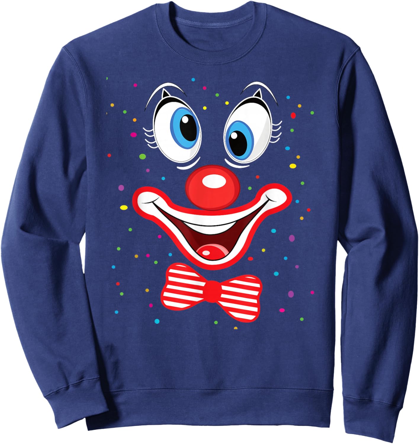 Carnival Clown Face Circus Costume Kids Men Women Carnivals Sweatshirt - Sweatshirt | Navy