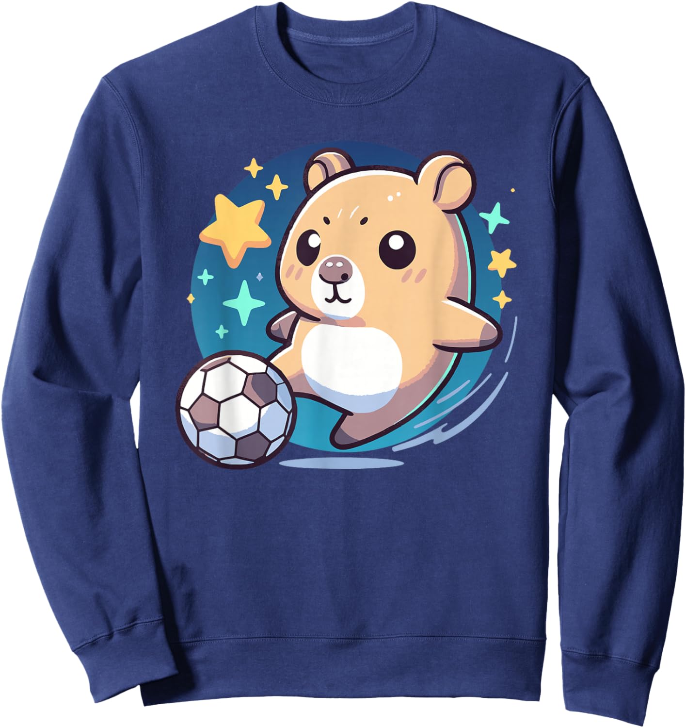 Hamster Soccer Player Sweatshirt - Sweatshirt | Navy