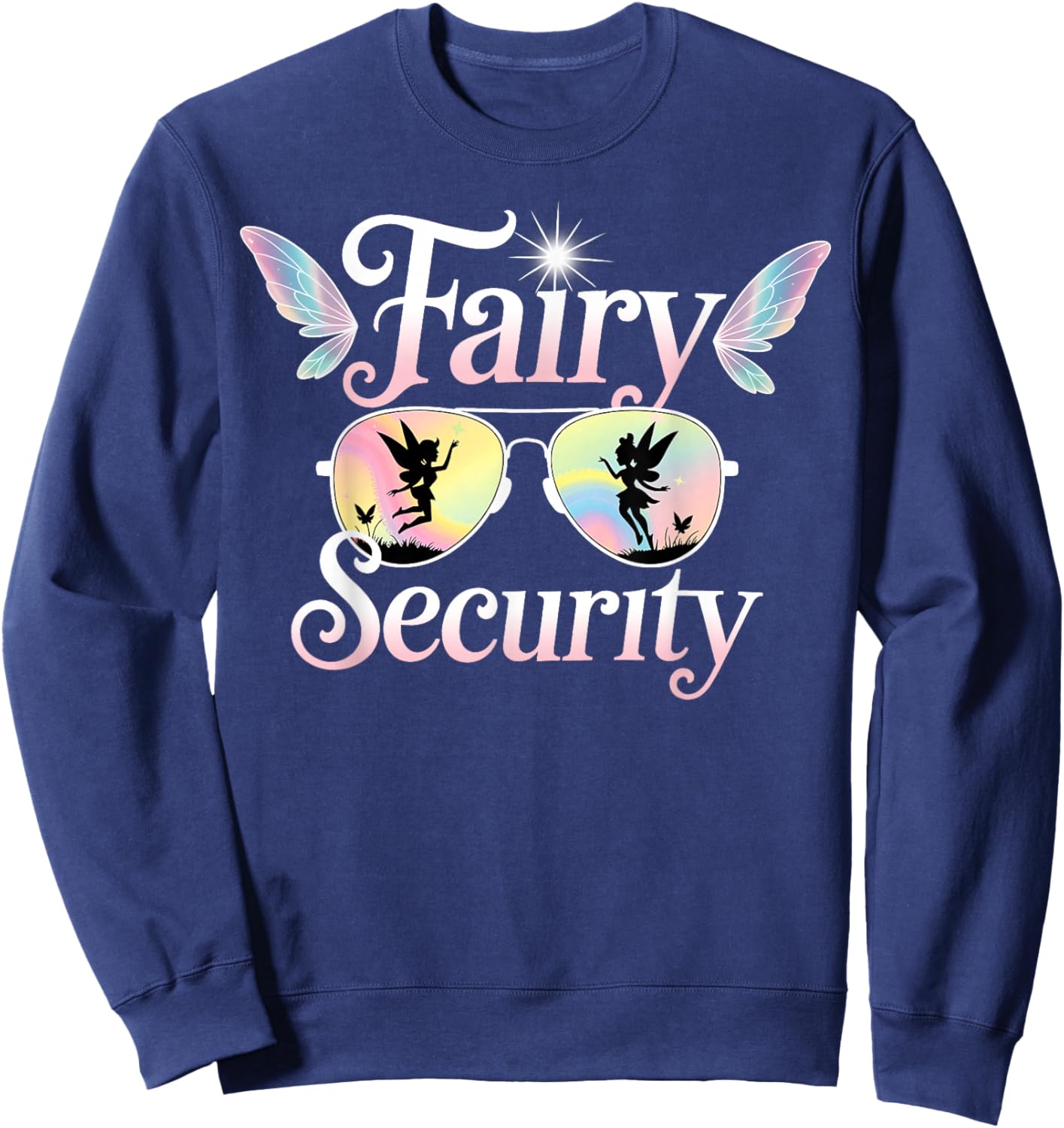 Fairy Security Funny Costume Fairy Security Men Women Kids Sweatshirt - Sweatshirt | Navy