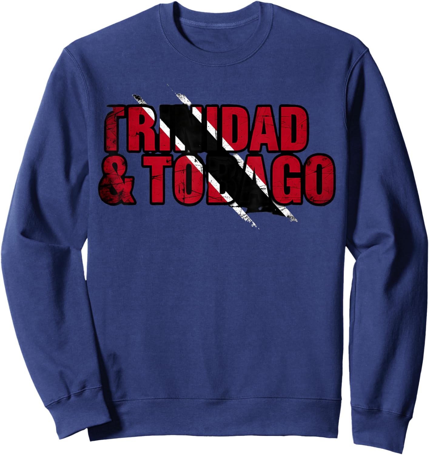 Trinidad and Tobago Flag Trini Flag Roots Trinidadian Flag Sweatshirt - Sweatshirt | Navy