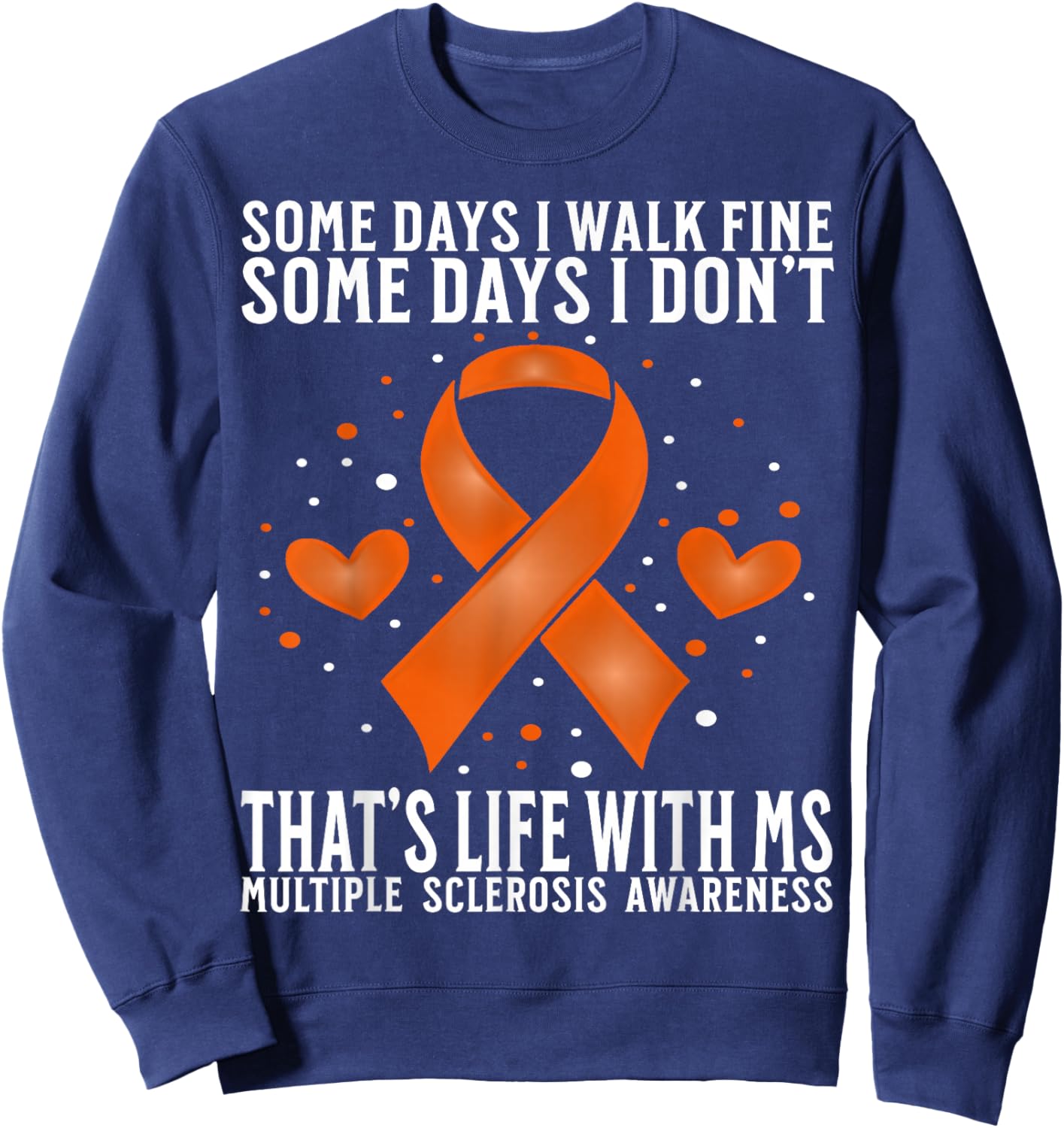 Multiple Sclerosis Awareness Warrior Apparel MS Awareness Sweatshirt - Sweatshirt | Navy
