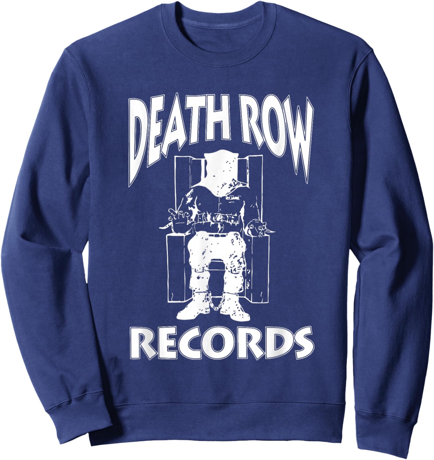Official Death Row Records Classic Logo Sweatshirt - Sweatshirt | Navy