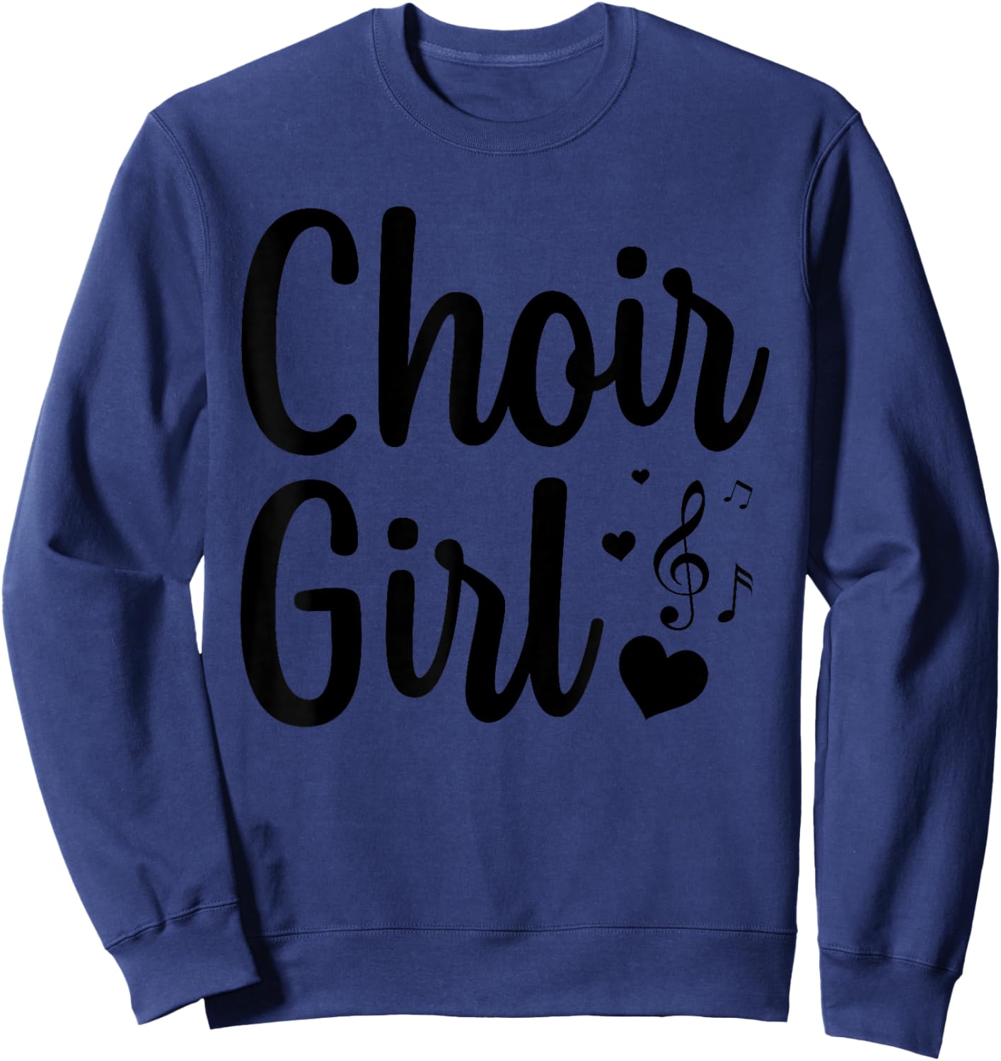 Choir Art for Girls Women Choir Singing Chorus Show Choir Sweatshirt - Sweatshirt | Navy