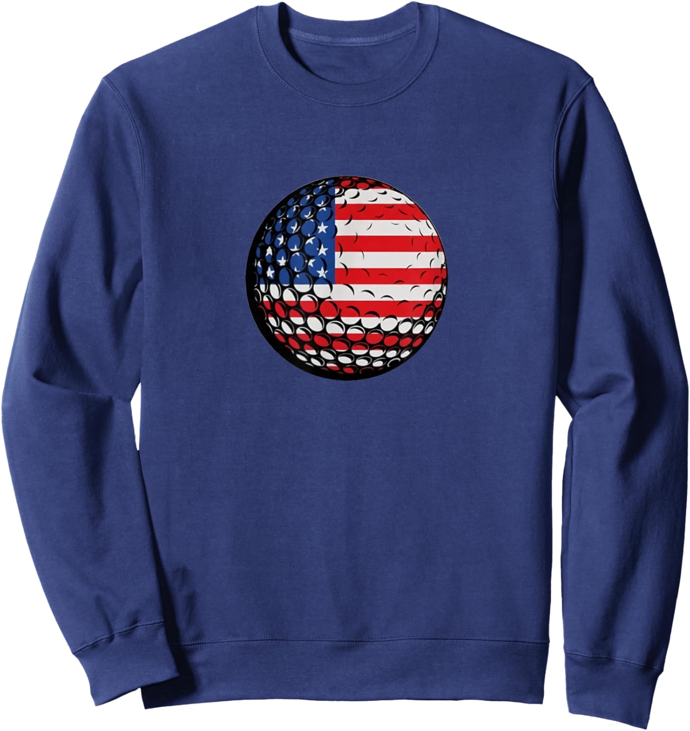 Golf Lover Golf Player Golfing USA Flag Golf Club Golfer Sweatshirt - Sweatshirt | Navy