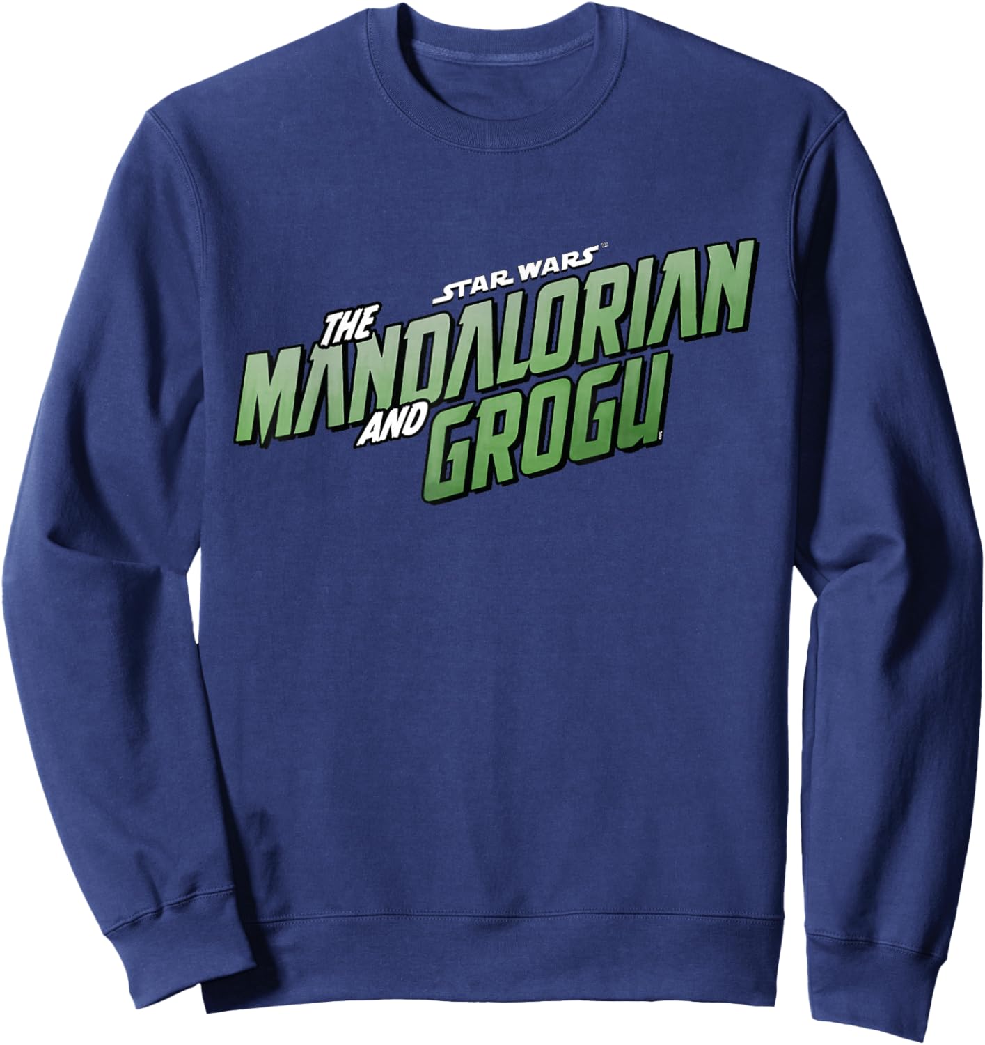 Star Wars The Mandalorian and Grogu Official Movie Logo Sweatshirt - Sweatshirt | Navy