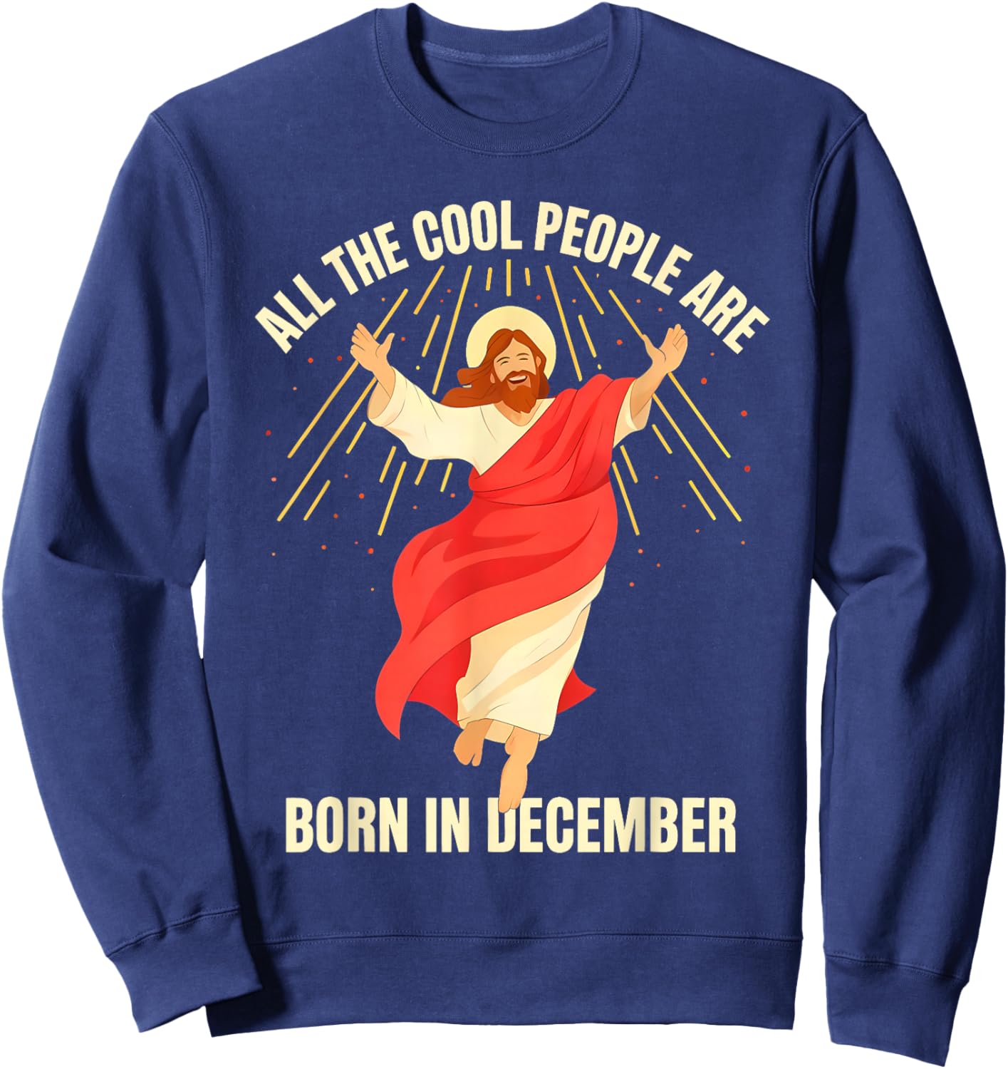 Christian Christmas Bday Sweatshirt - Sweatshirt | Navy