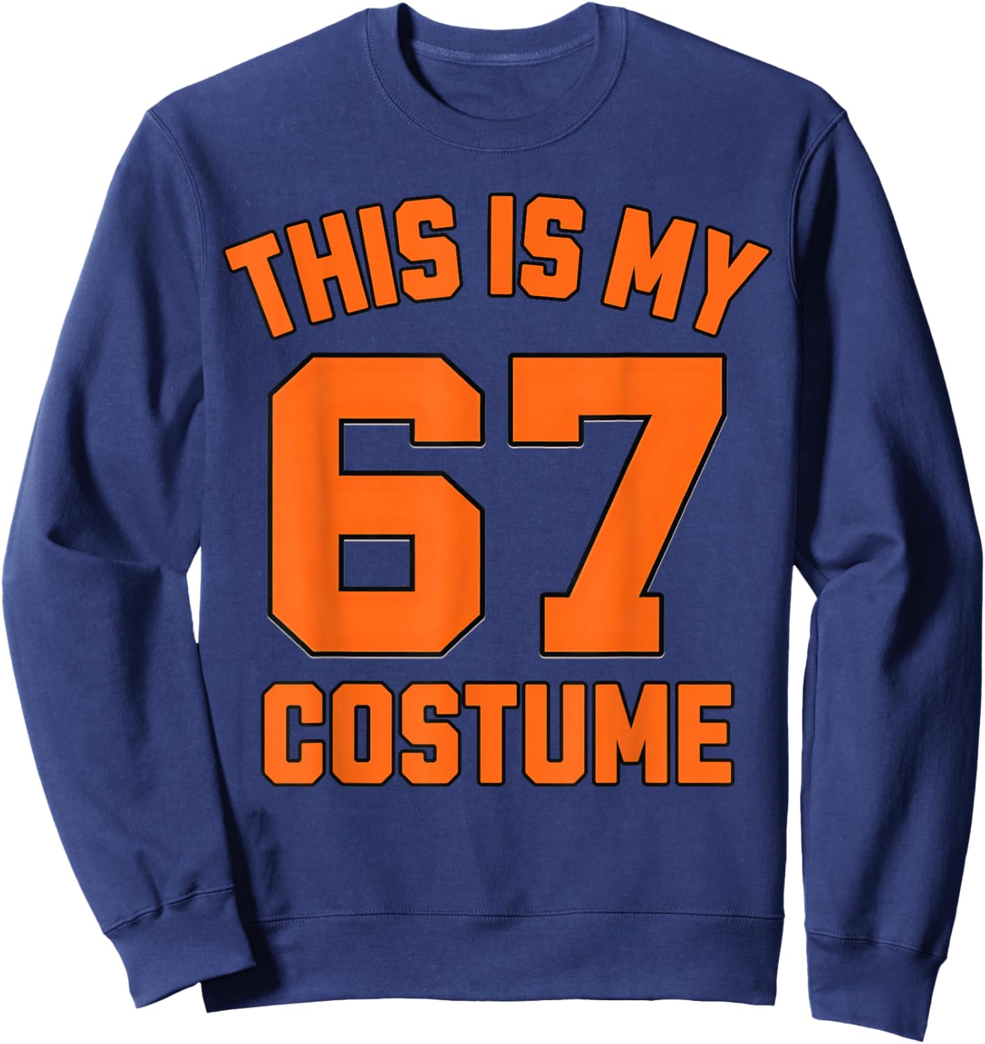 Brainrot Meme Boys Kids 67 This is My Halloween 67 Costume Sweatshirt - Sweatshirt | Navy