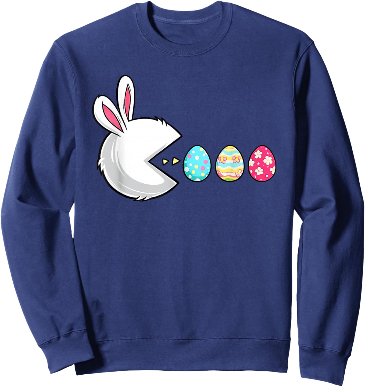 Happy Easter Day Bunny Egg Gamer Video Game Kids Men Boys Sweatshirt - Sweatshirt | Navy